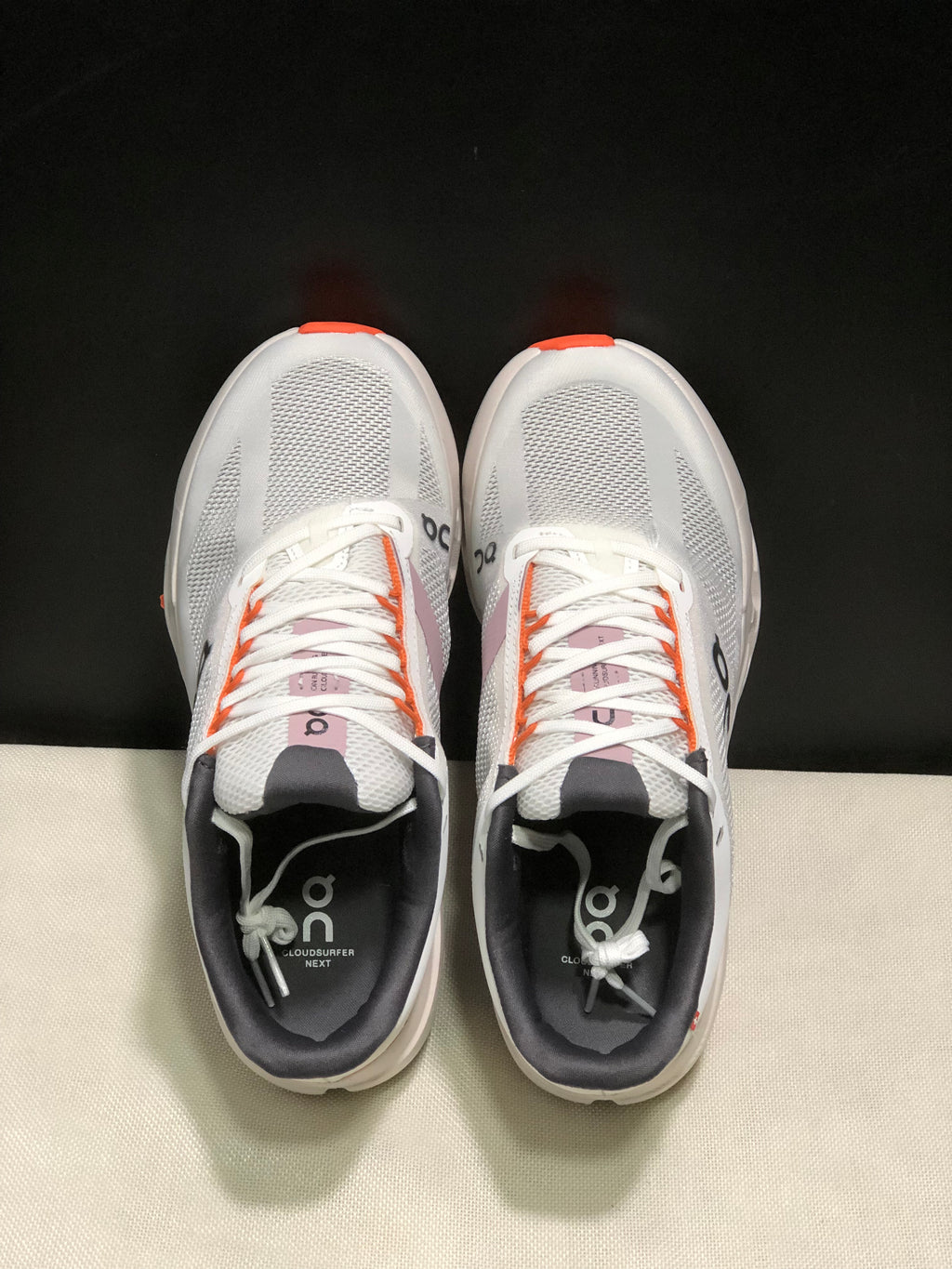 On Running Cloudsurfer Next Casual Running Shoes Grayish-White/Flame