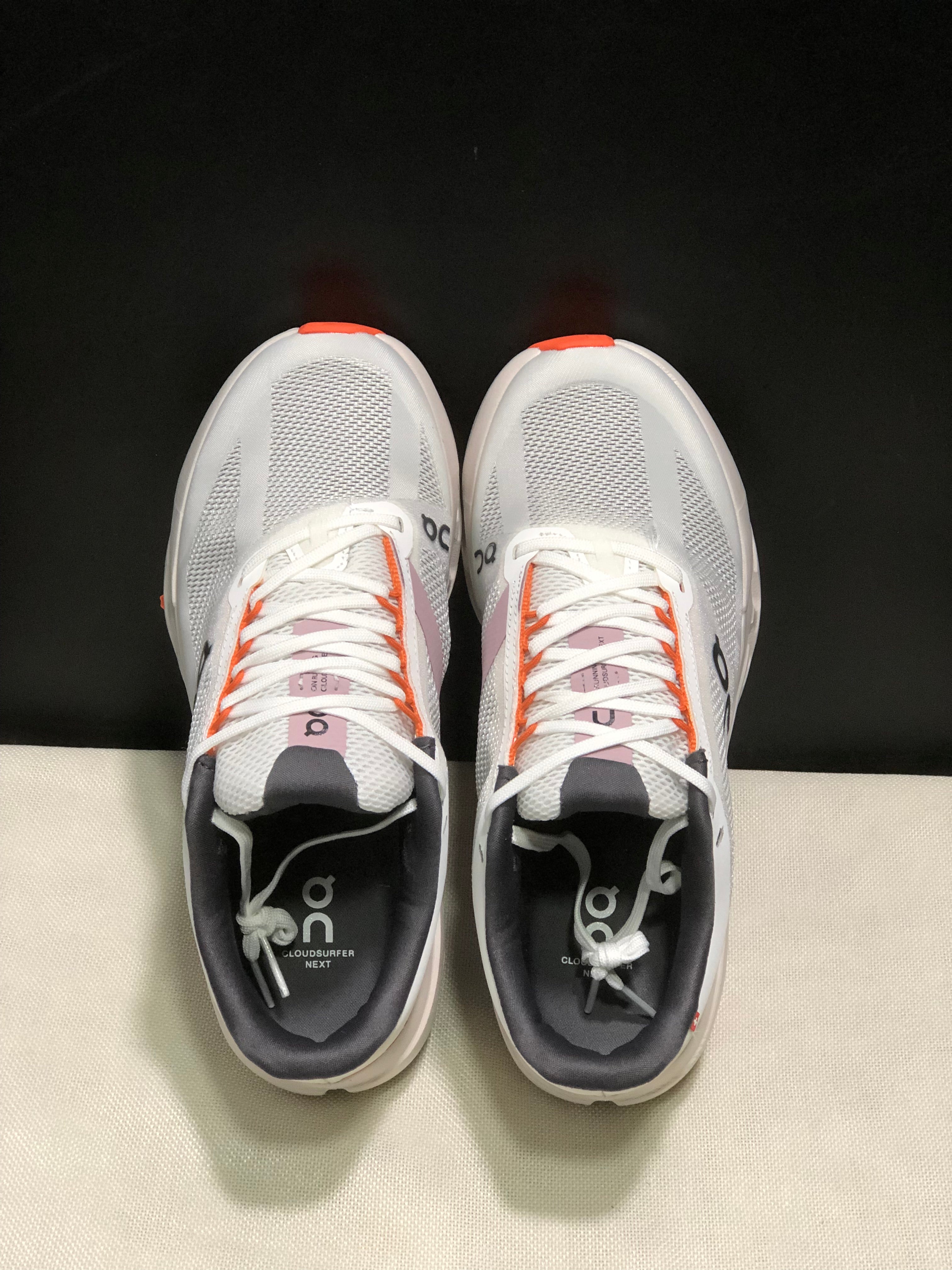 On Running Cloudsurfer Next Casual Running Shoes Grayish-White/Flame
