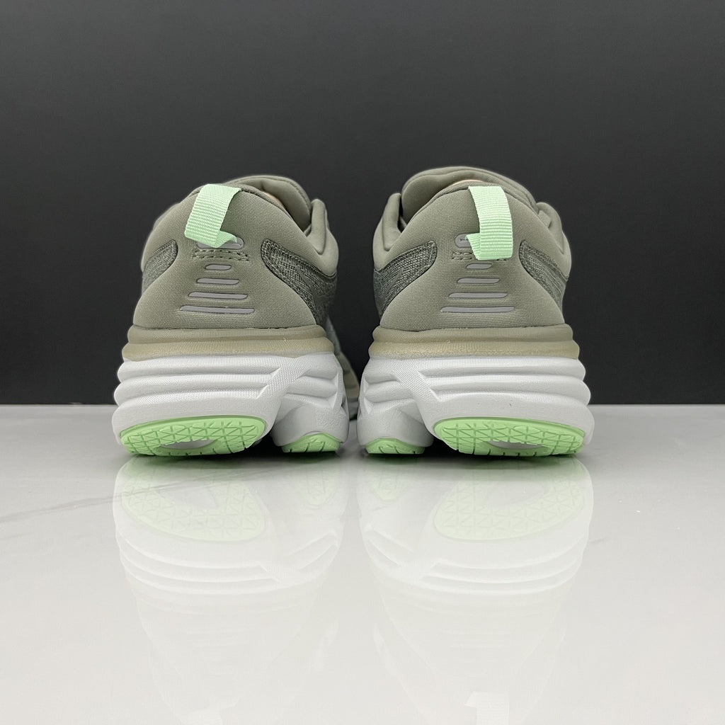 Hoka One One Bondi 8 Breathable Low-top Running Shoes Sneakers Grayish Green