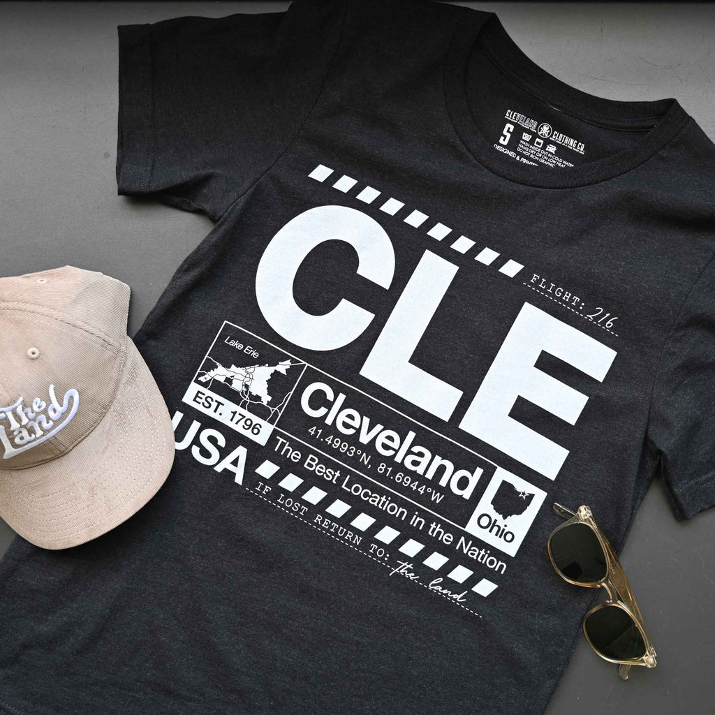 CLE Airport Code - Unisex Crew T-Shirt