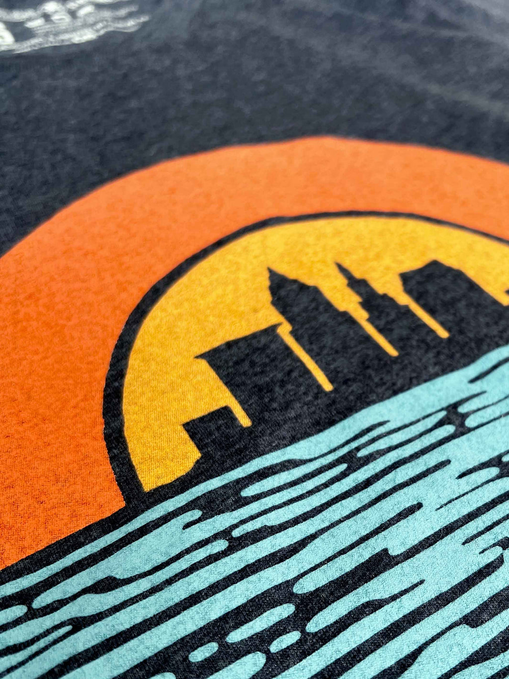 Cleveland Sunset - Unisex Crew T-Shirt - Navy