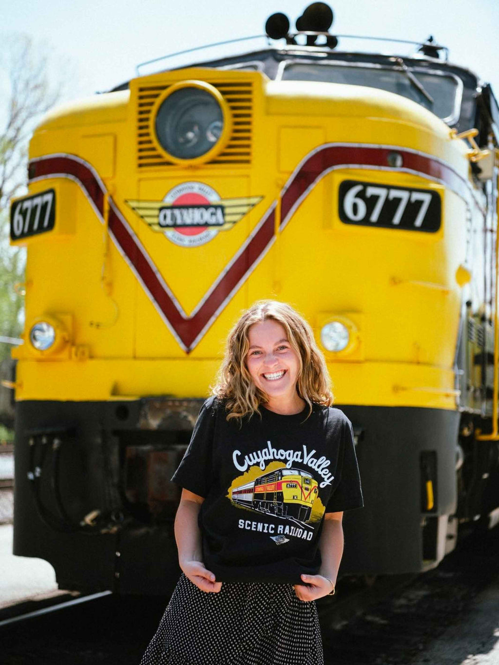 Cuyahoga Valley Scenic Railroad Train - Unisex Crew T-Shirt