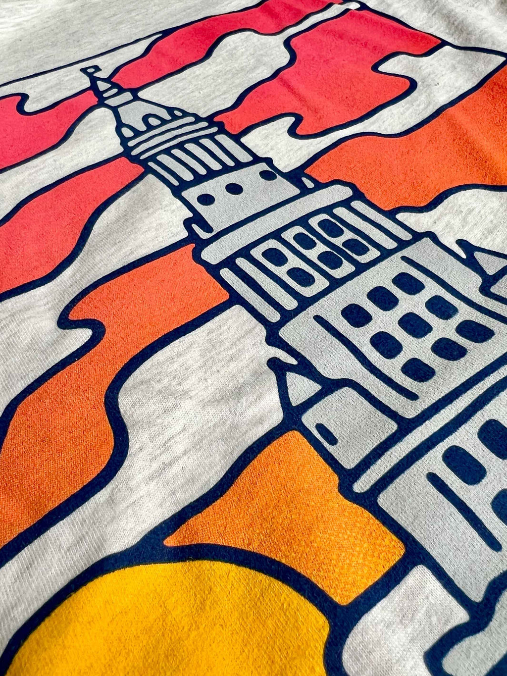 Groovy Terminal Tower - Unisex Crew T-Shirt