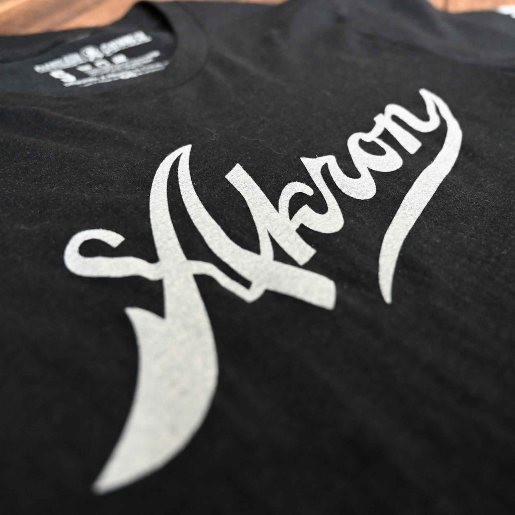 Akron Vintage Script - Unisex Crew T-Shirt