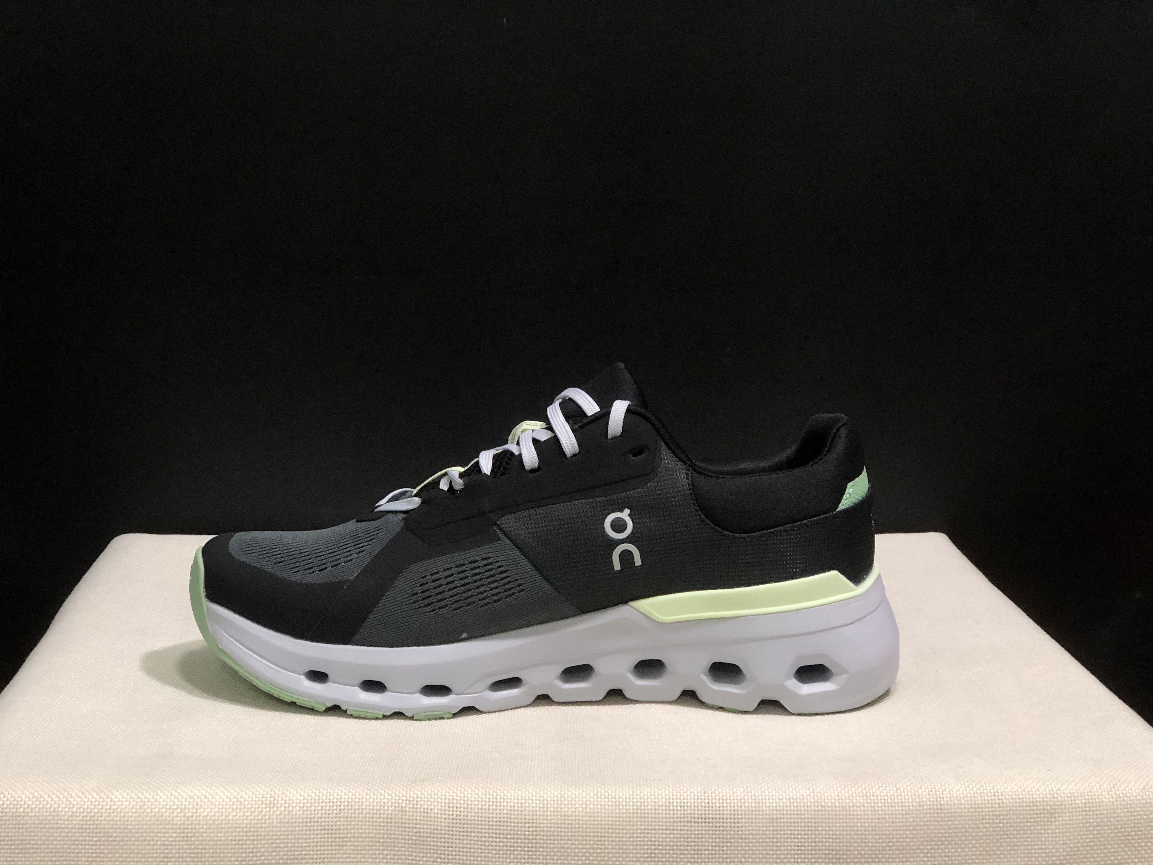 On Running Cloudrunner 2 Mesh Breathable Running Shoes Black/Grey