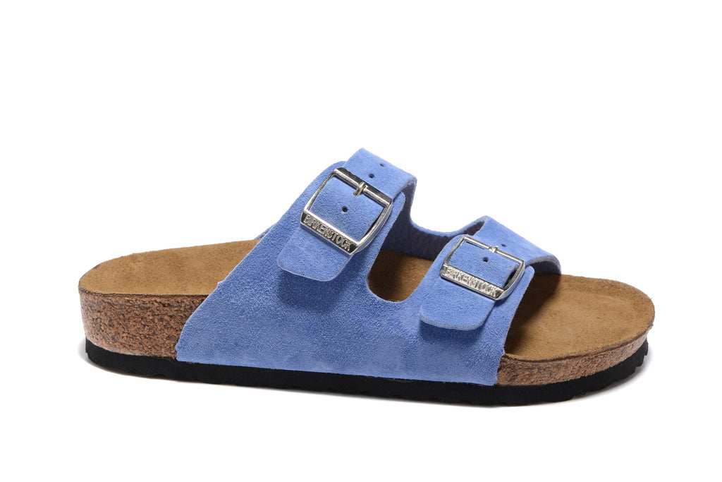 Birkenstock Arizona Two Buckle Suede Leather Sandal