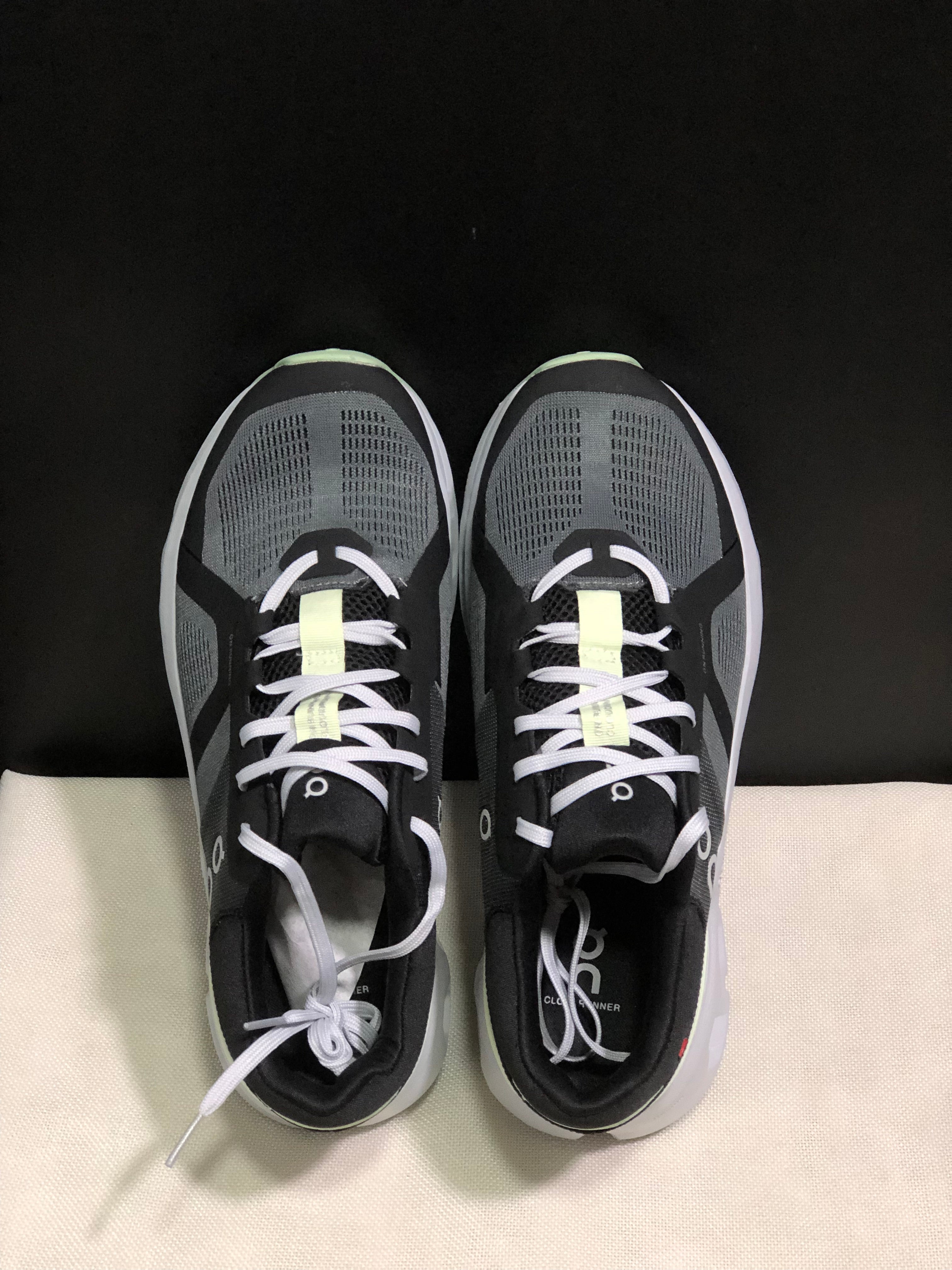 On Running Cloudrunner 2 Mesh Breathable Running Shoes Black/Grey