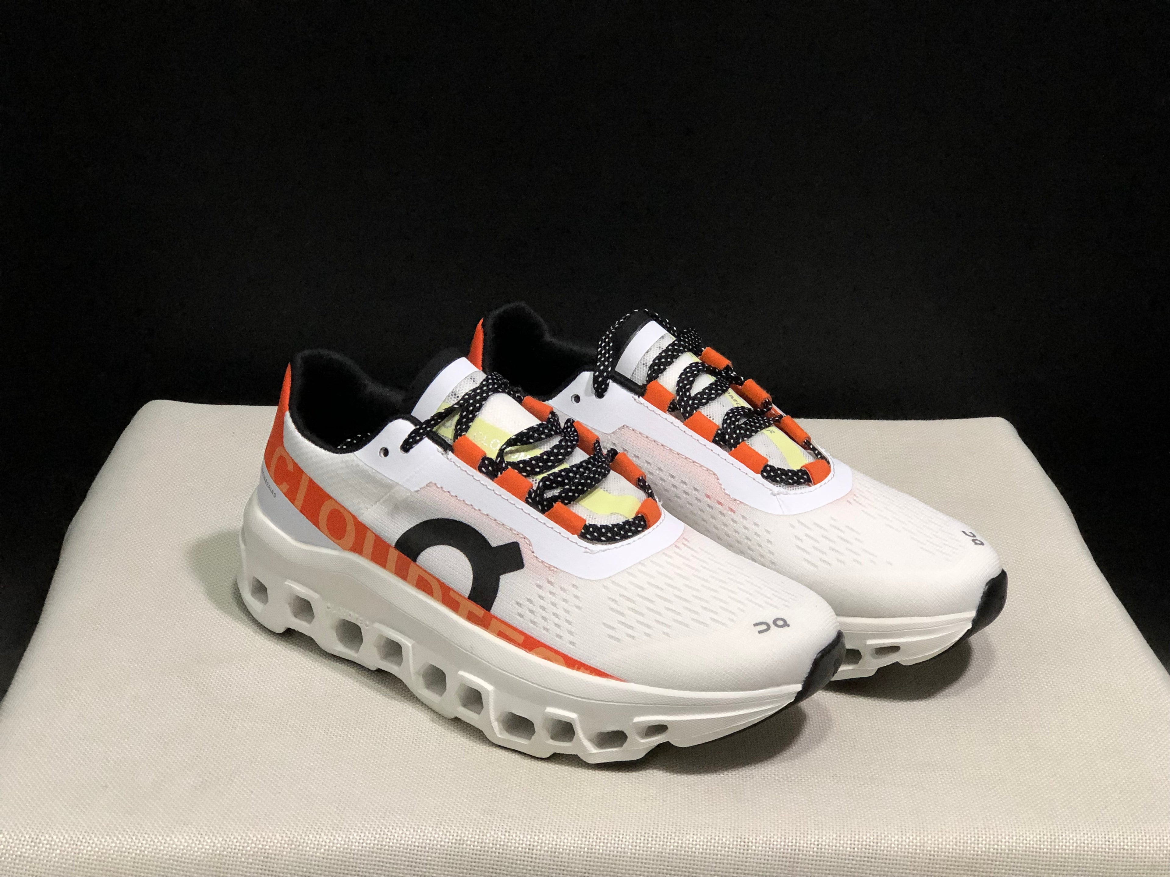 On Running Cloudmonster Anti-Slip Running Shoes White/Orange