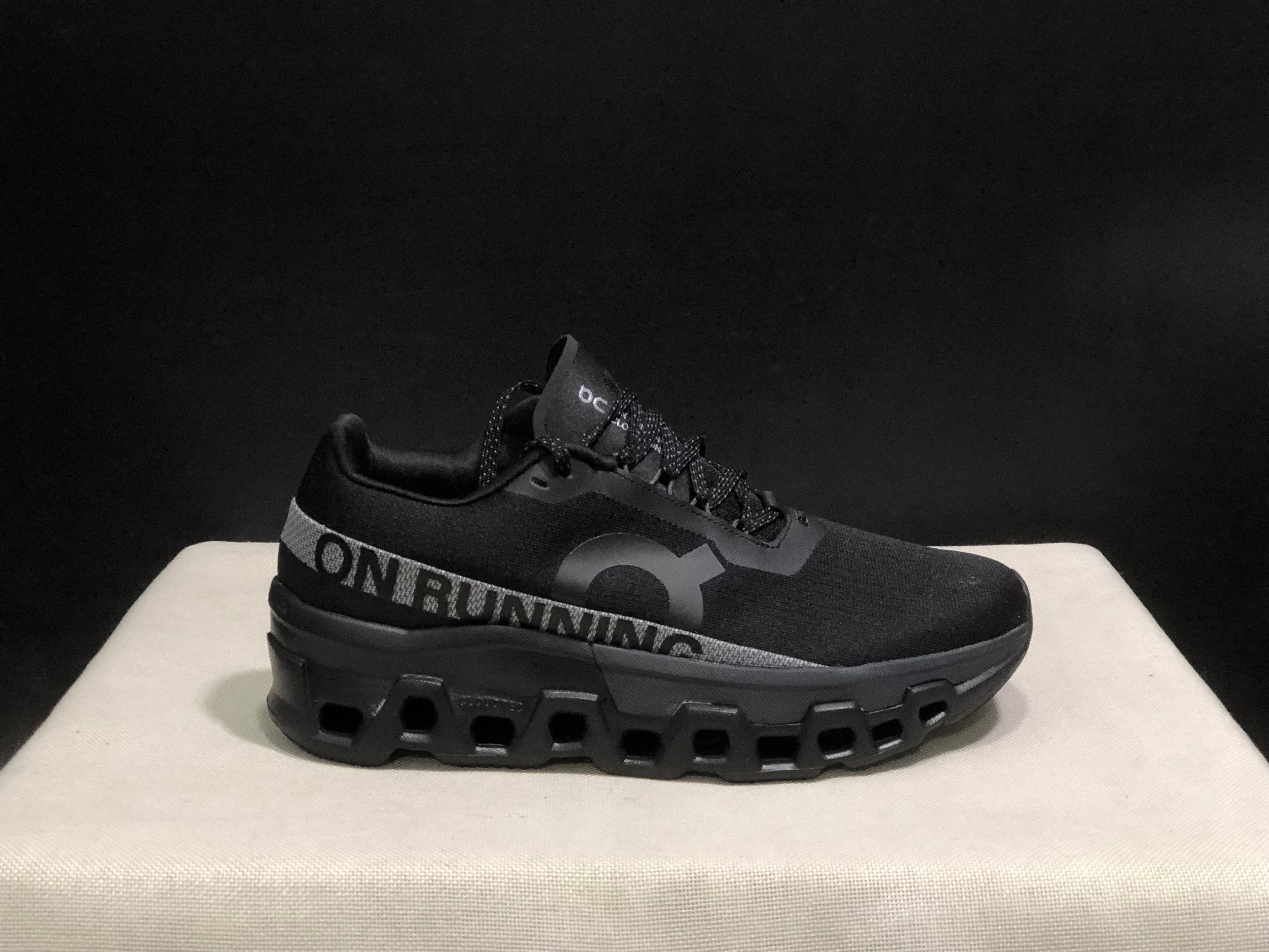 On Running Cloudmonster 2 Shock-Absorbing And Breathable Black Running Shoes