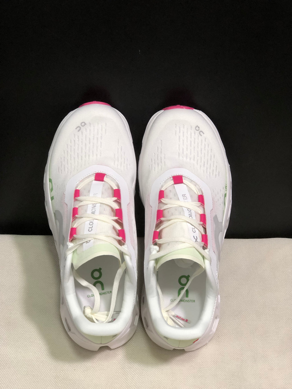 On Running Cloudmonster Anti-Slip Running Shoes White/Lima
