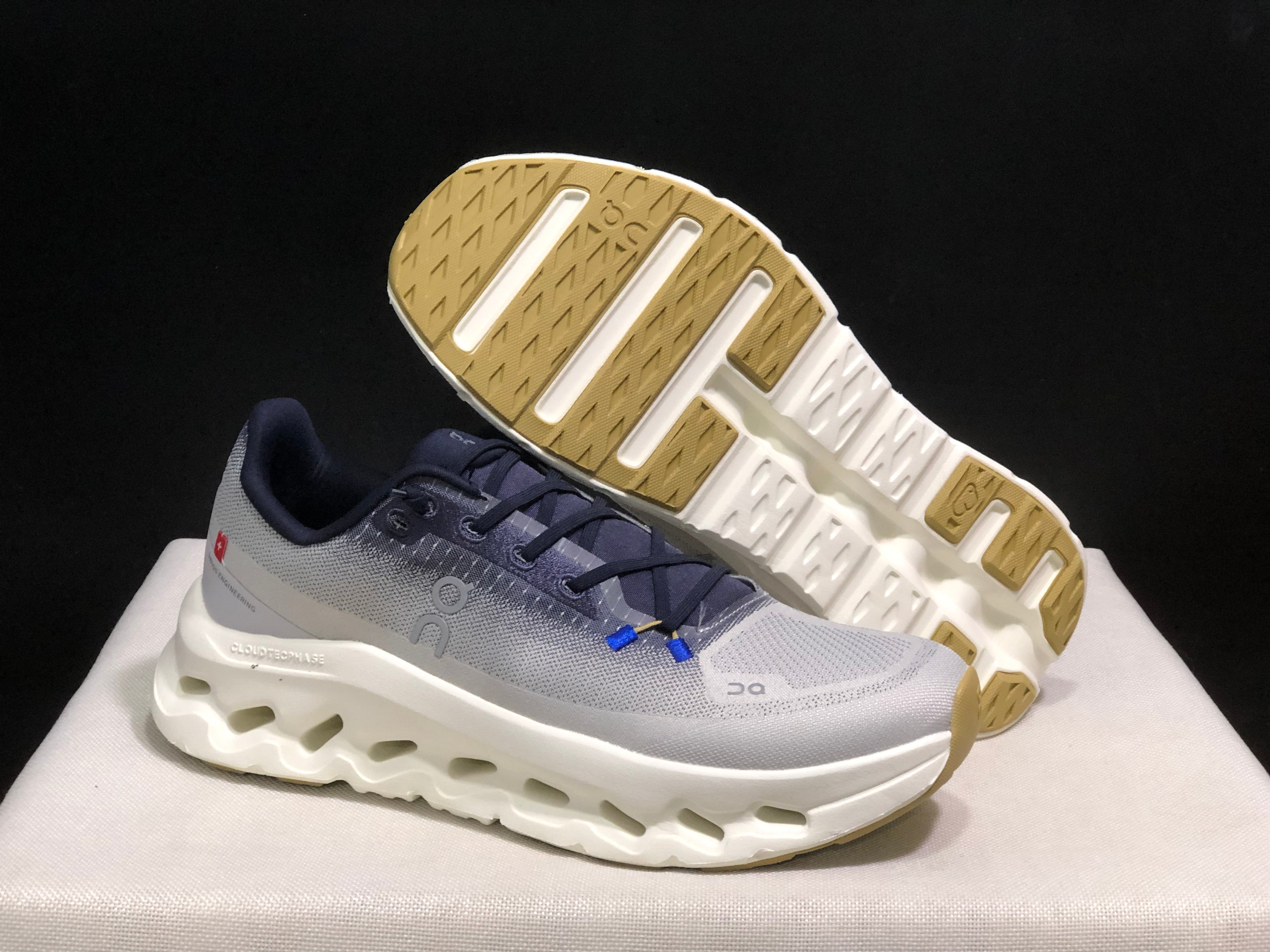 On Running Cloudtilt Durable Casual Life Shoes Navy/Light Grey