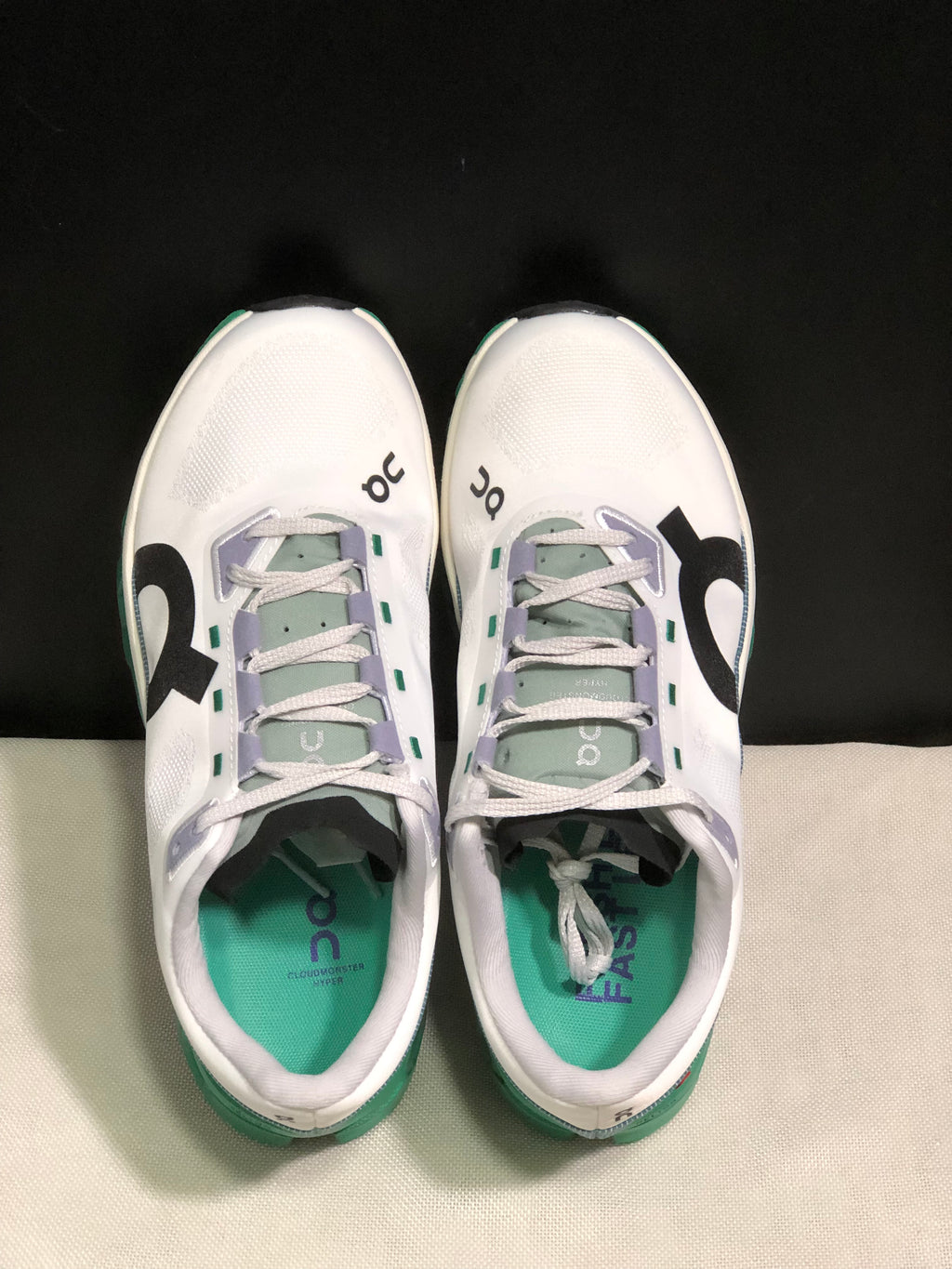 On Running Cloudmonster Hyper Running Shoes White/Green