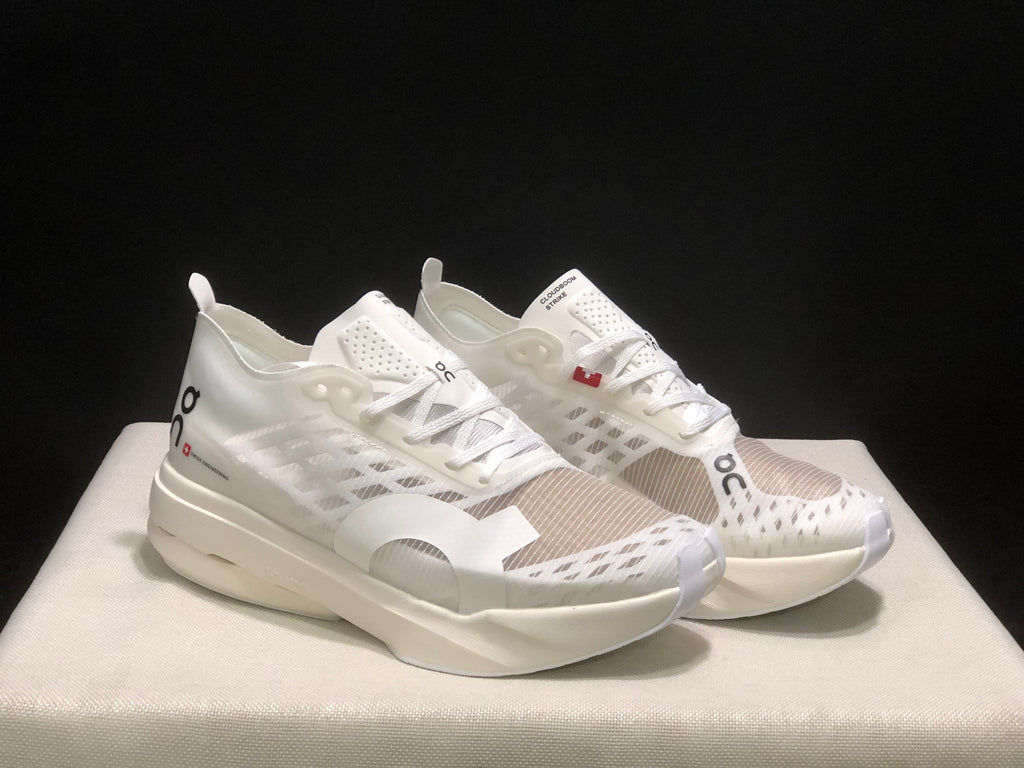 On Running Cloudboom Strike Professional Marathon Running Shoes White