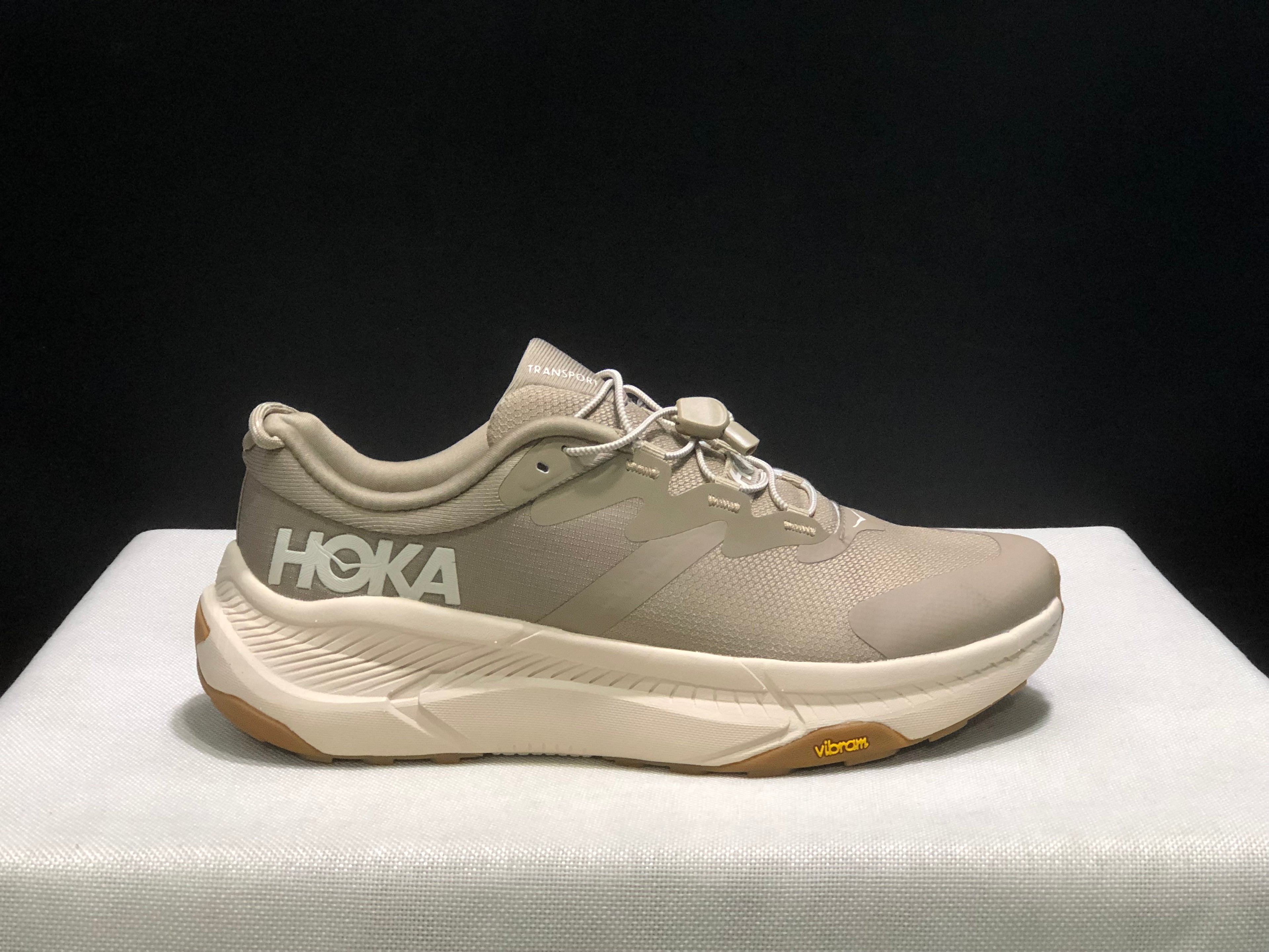 Hoka One One Transport Drawstring Low-top Running Shoes Sneakers Brown