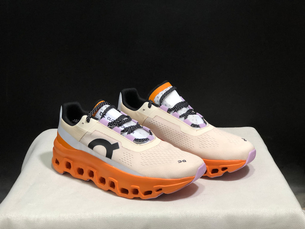 On Running Cloudmonster Anti-Slip Running Shoes Yellow Tan/Orange