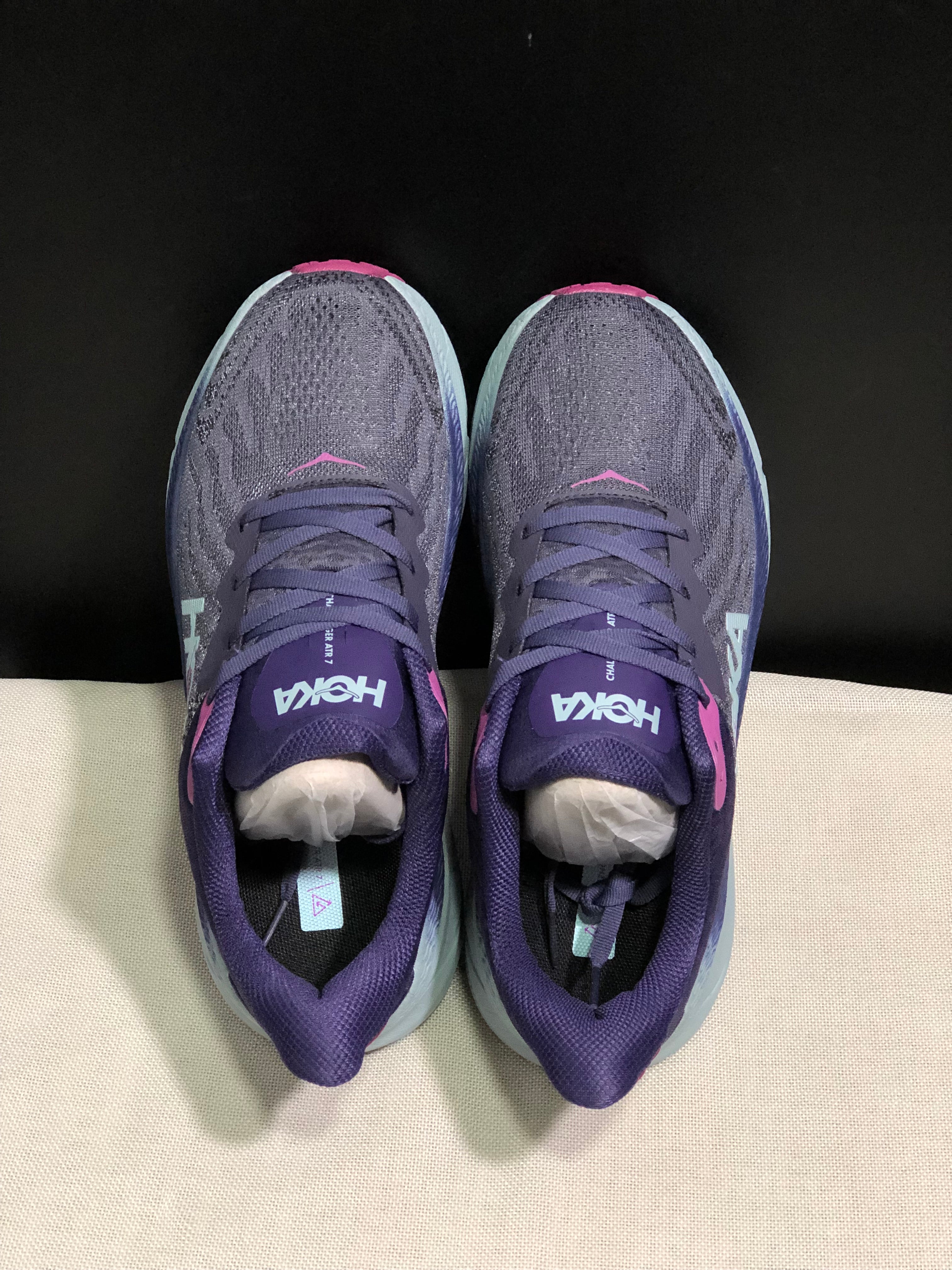 Hoka One One Challenger 7 Shock-absorbing Breathable Running Shoes Sneakers Purple