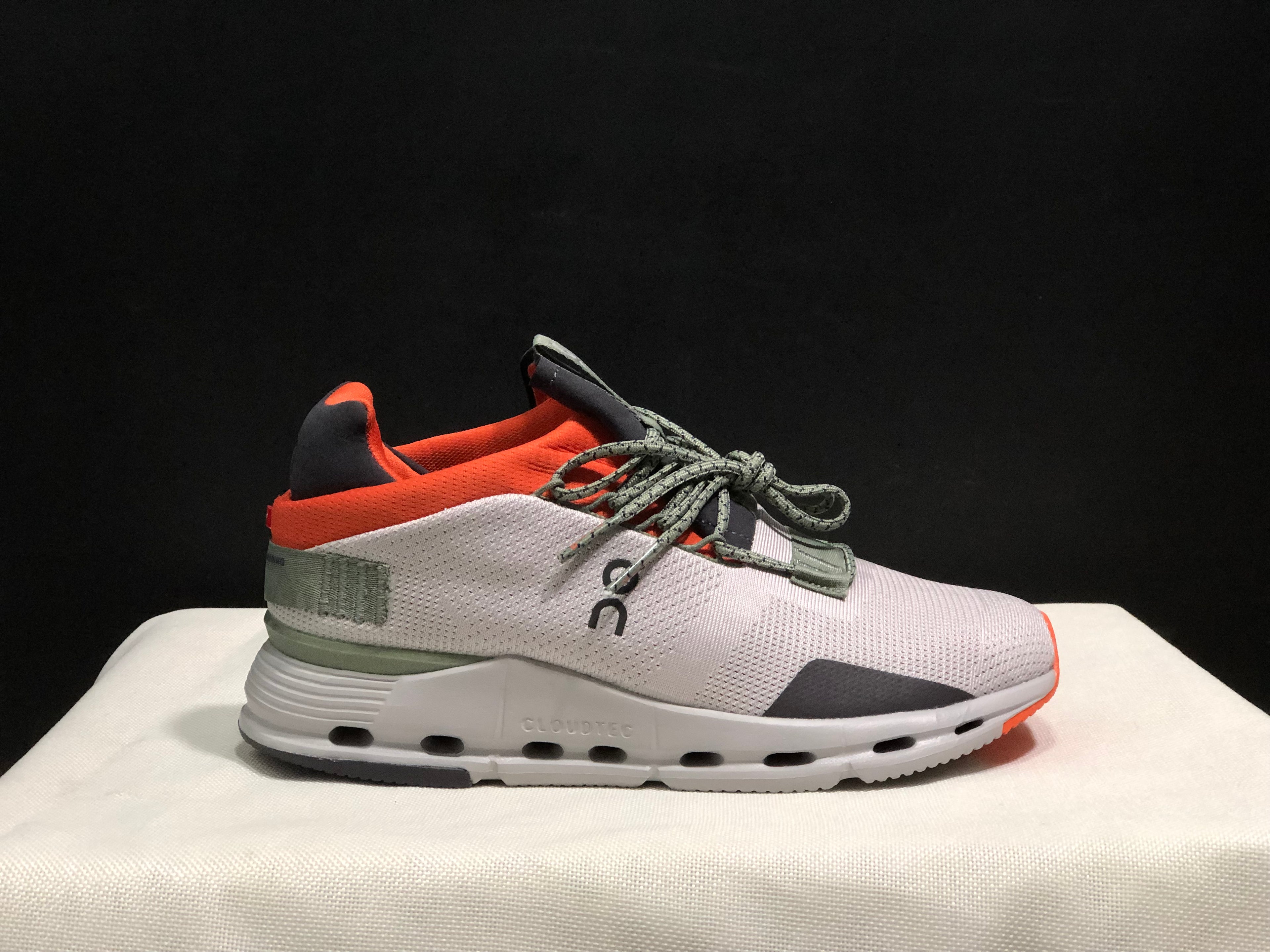 On Running Cloudnova Lightweight Sports Casual Shoes Silver/Orange