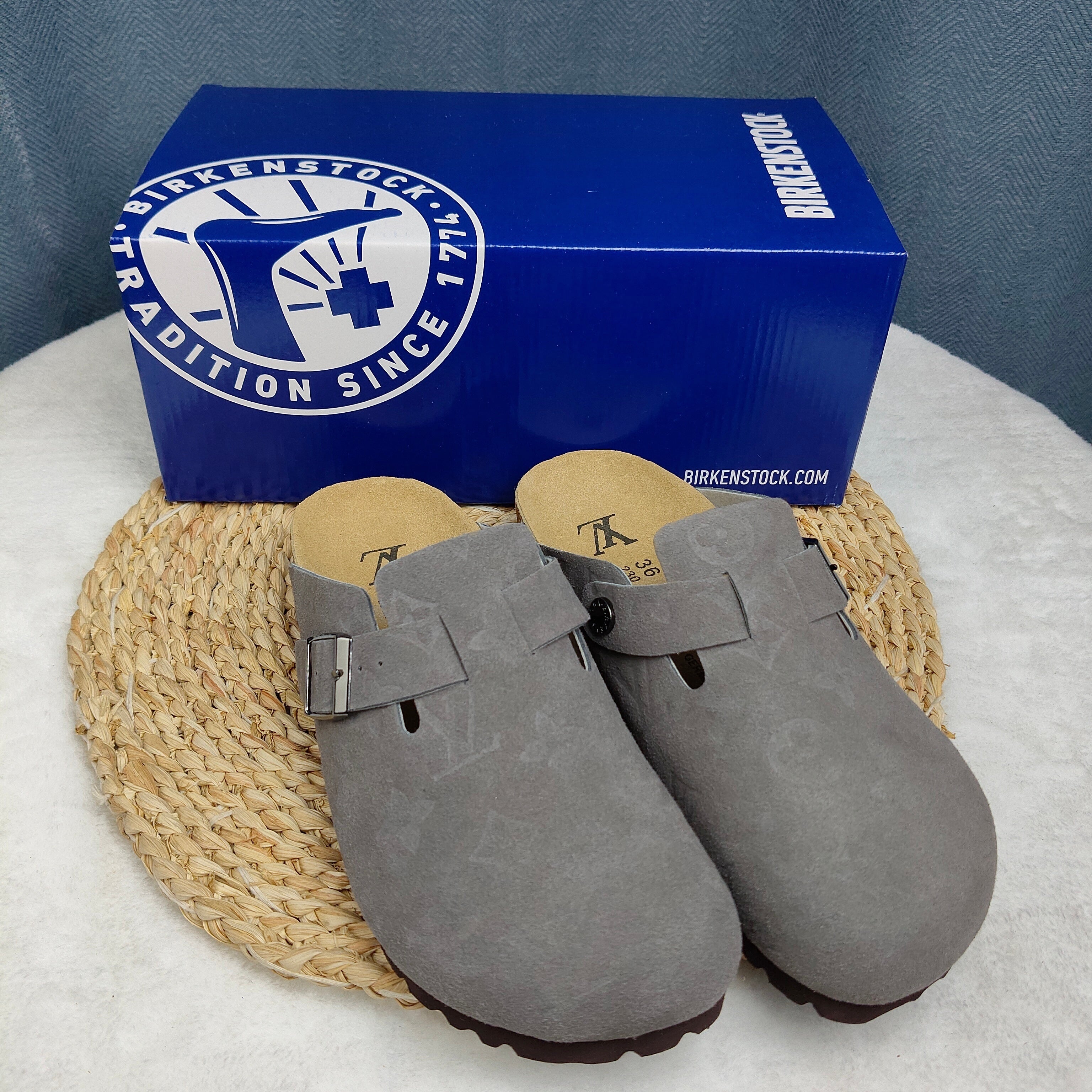 Birkenstock Boston Suede Leather Casual Shoes Joint Edition