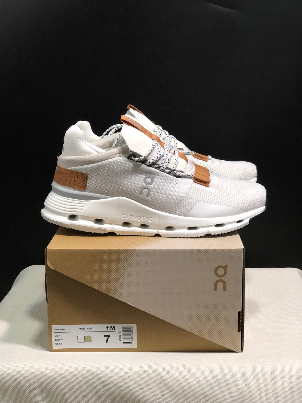 On Running Cloudnova Lightweight Sports Casual Shoes White/Pearl