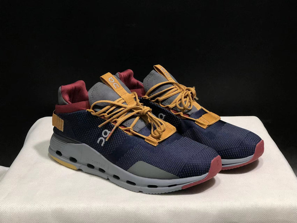 On Running Cloudnova Lightweight Sports Casual Shoes Dark Blue/Orange