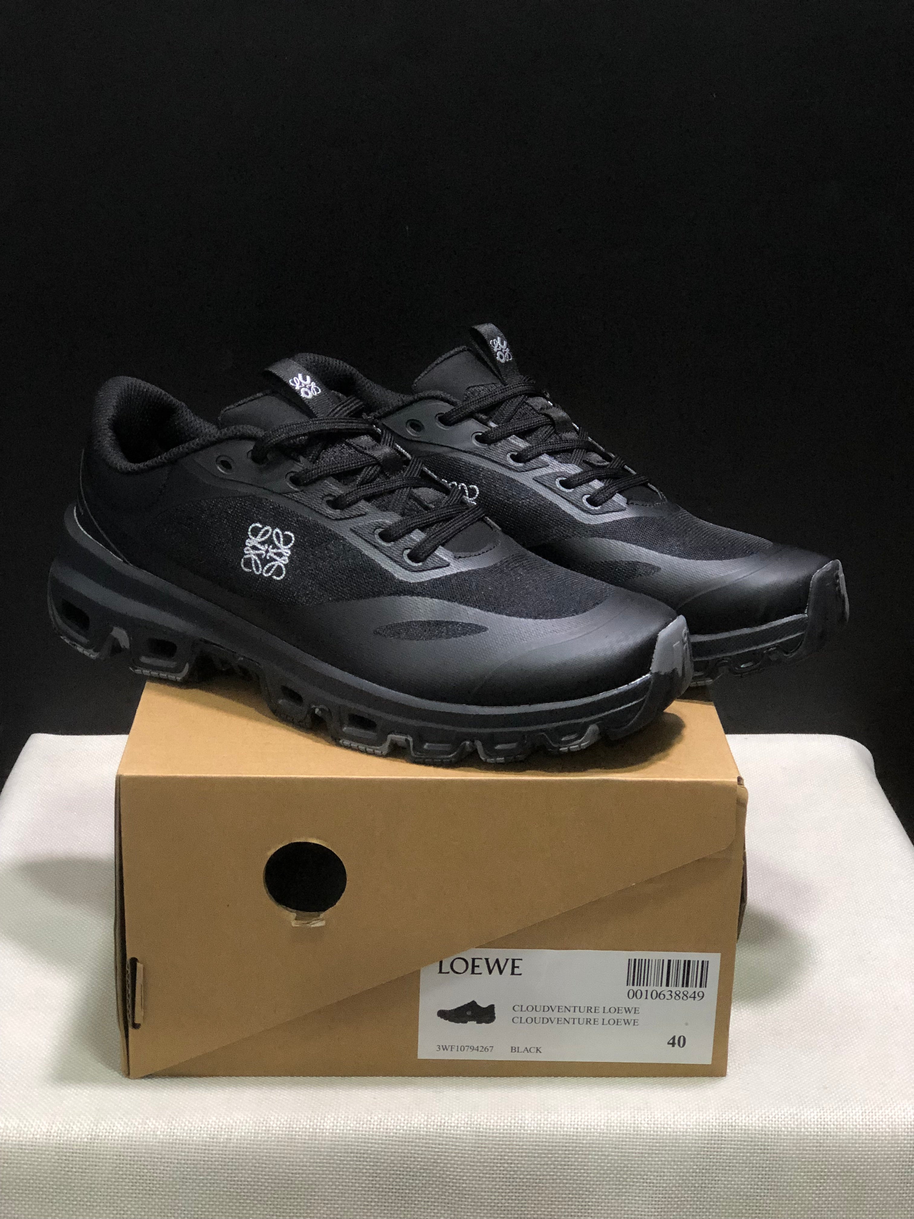 LOEWE x On Running Cloudventure 2.0 Running Shoes Co-Signed Edition All Black