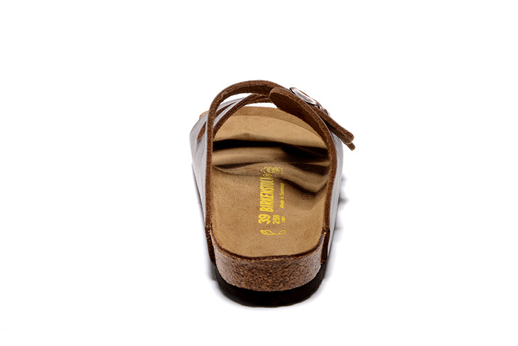 Birkenstock Florida Three-Buckle Matte Leather Sandals