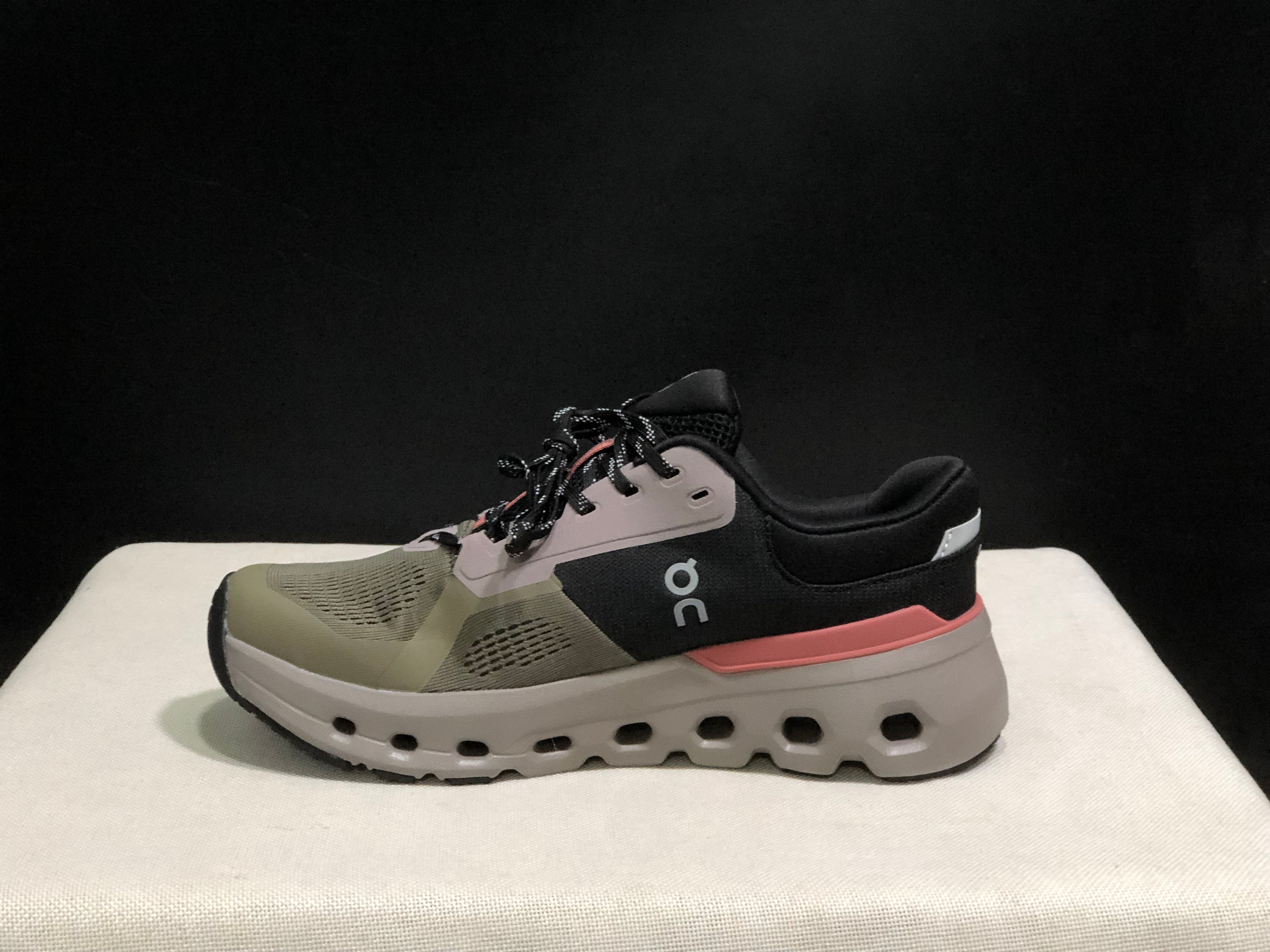 On Running Cloudrunner 2 Mesh Breathable Running Shoes Black/Military Green