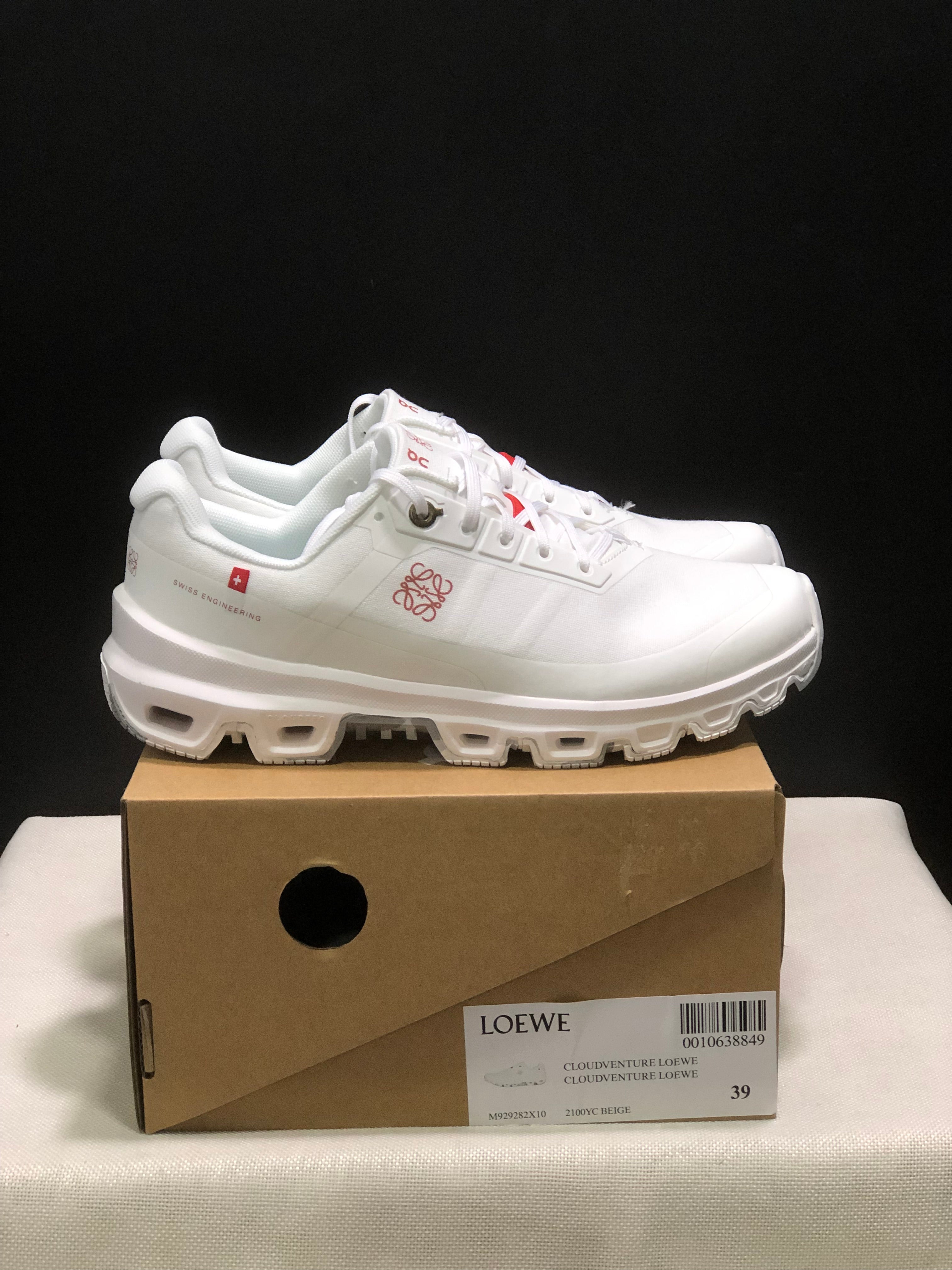 LOEWE x On Running Cloudventrure Fashion Sports Shoes Collaboration Edition White