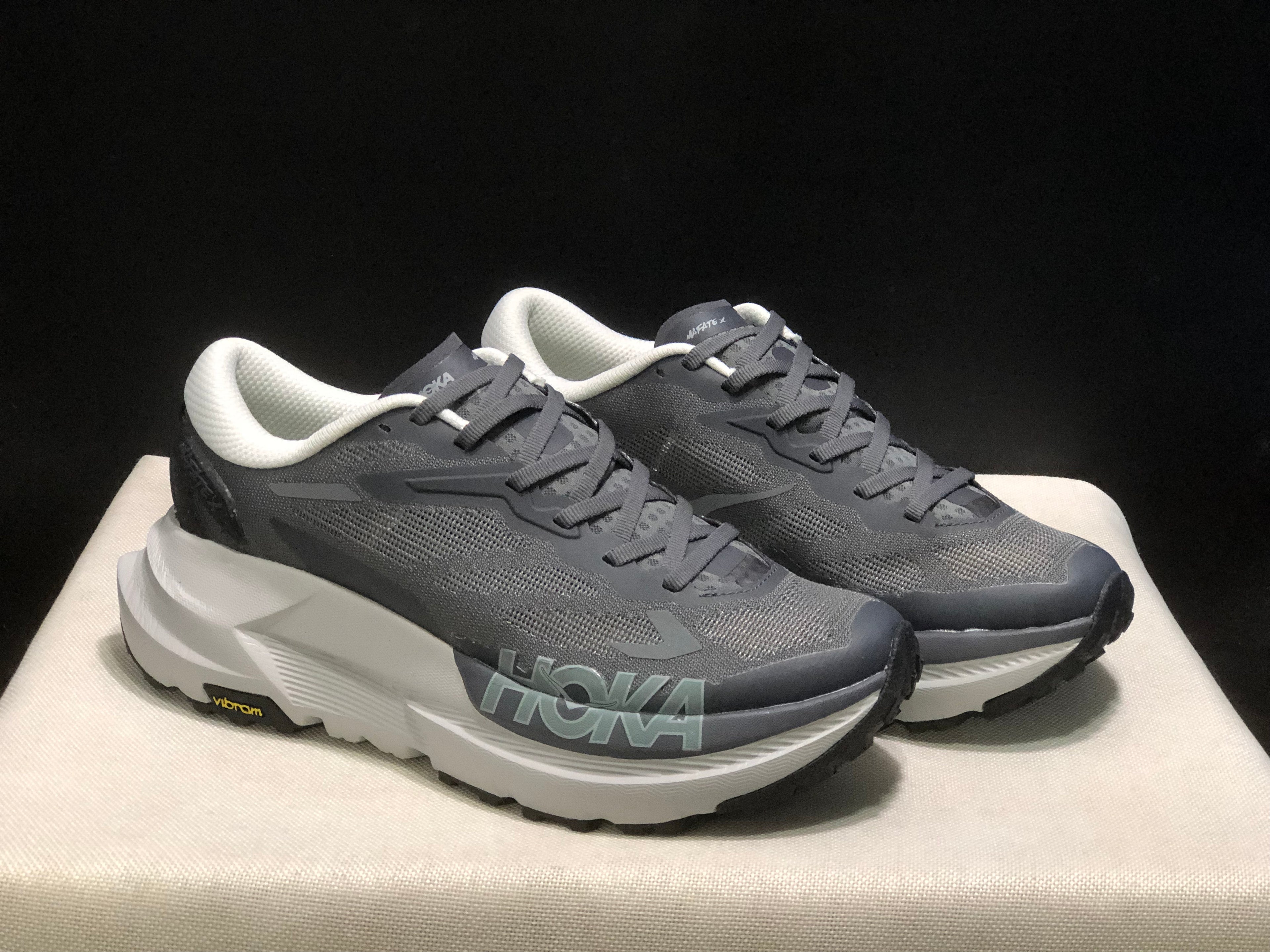 Hoka One One Mafate X Lightweight Fashion Running Shoes Sneakers Gray