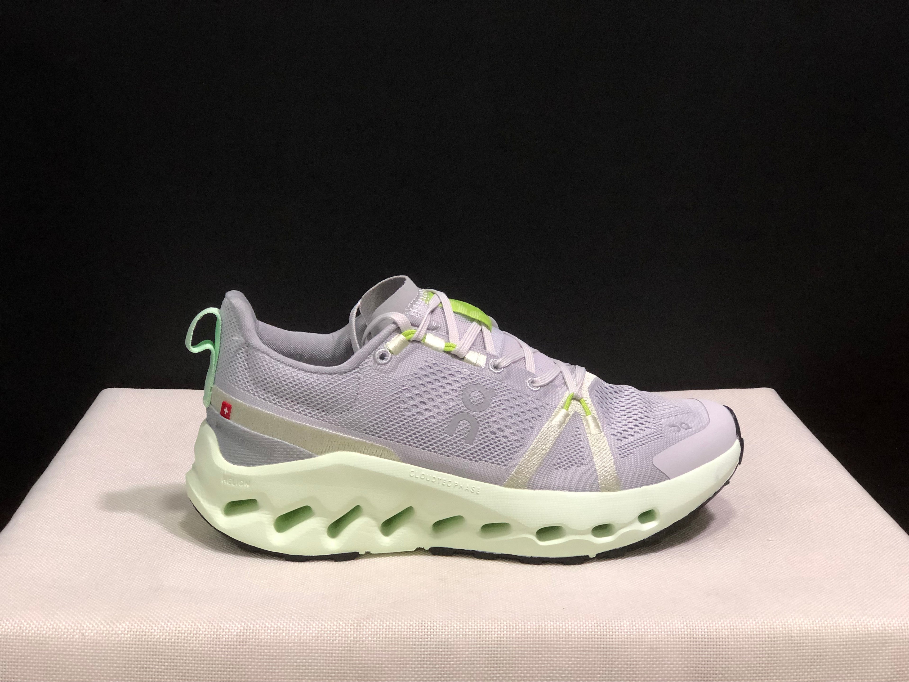 On Running Cloudsurfer Trail Waterproof Comfortable And Breathable Running Shoes Frost/Lima