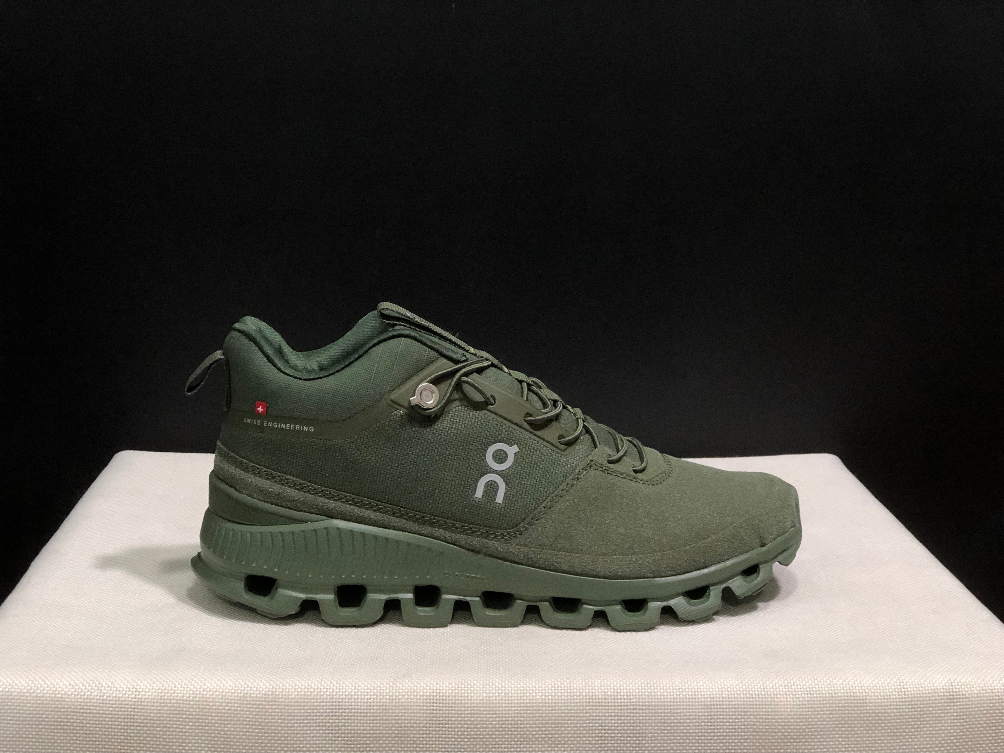 On Running Cloud Hi Edge Outdoor Training Running Shoes Forest Green