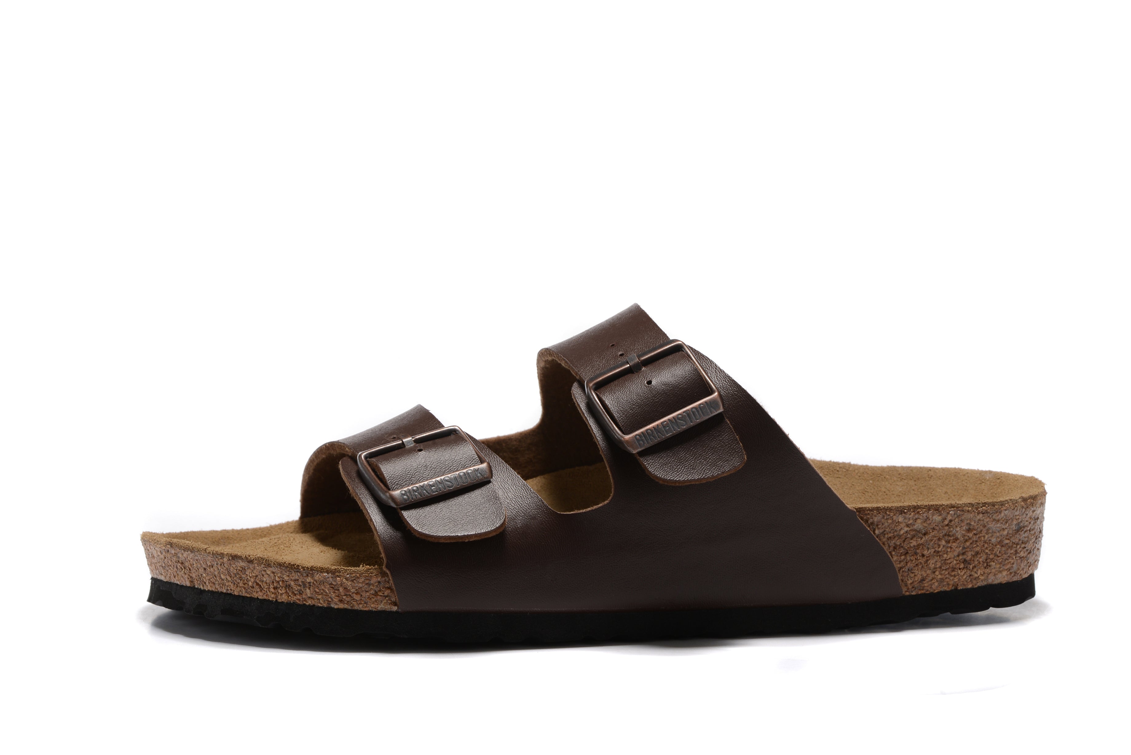 Birkenstock Arizona Dark Brown Two Buckle Leather Sandal