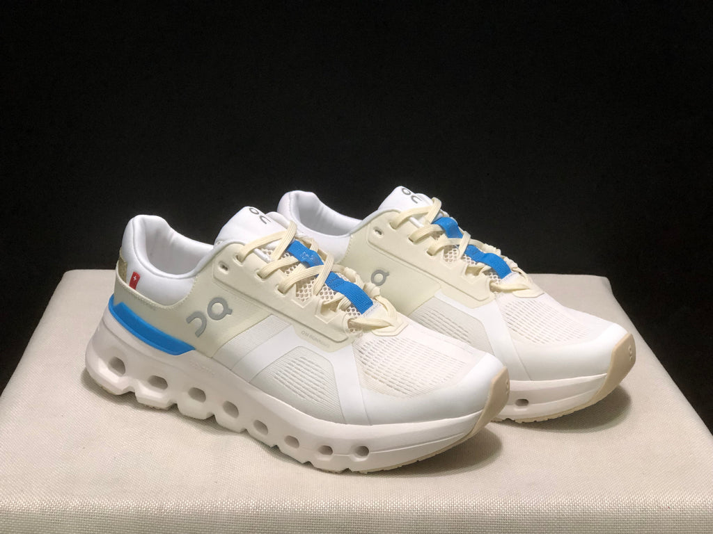 On Running Cloudrunner 2 Mesh Breathable Running Shoes Beige/Skyblue