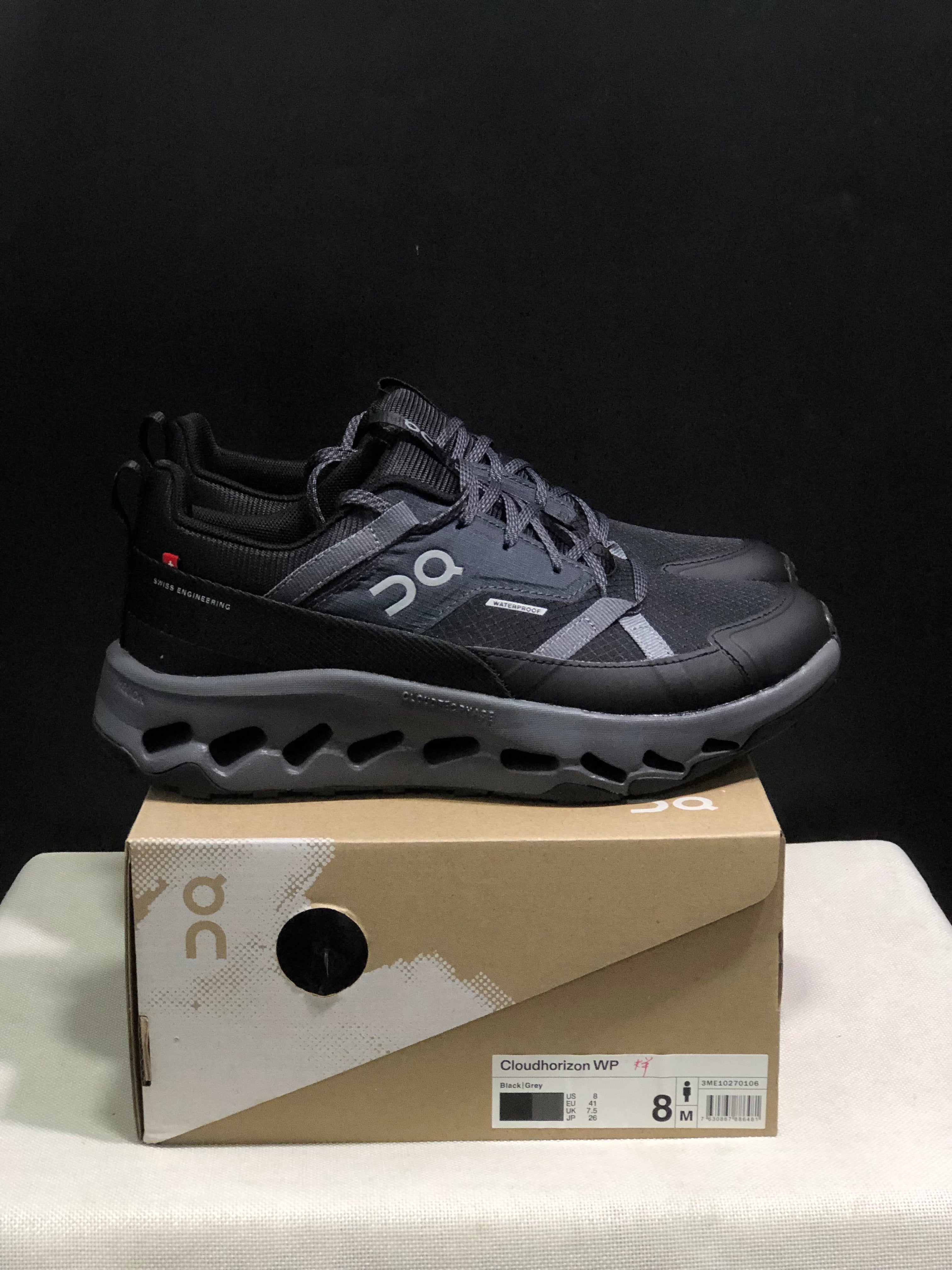 On Running Cloudhorizon Comfortable Hiking Shoes Black/Dark Grey