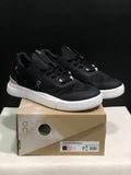 On Running The Roger Spin Breathable Mesh Sneakers Black/Pink Sole