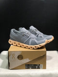 On Running Cloud 5 Lightweight Running Shoes Grey/Flesh Pink
