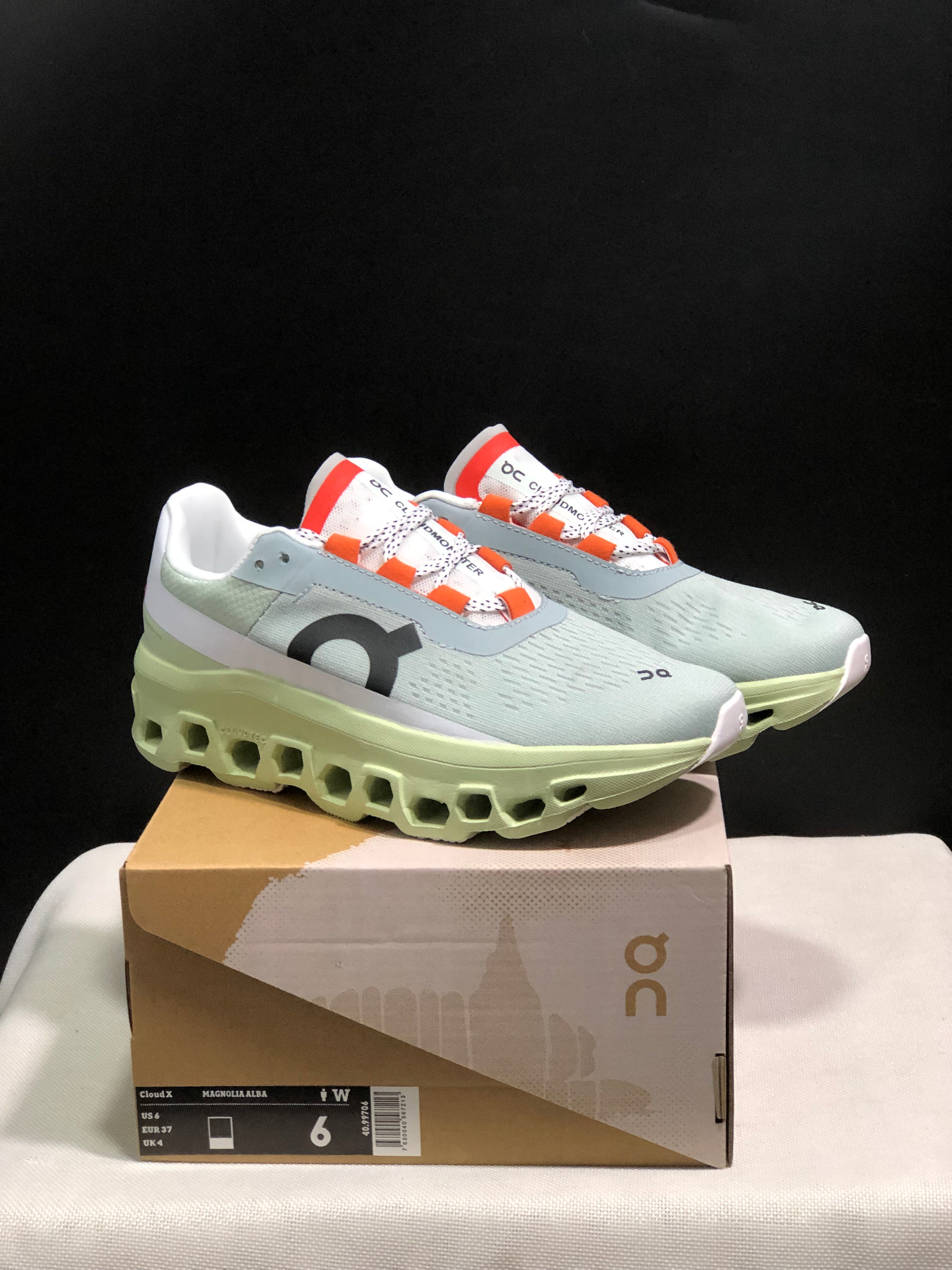 On Running Cloudmonster Green Anti-Slip Running Shoes