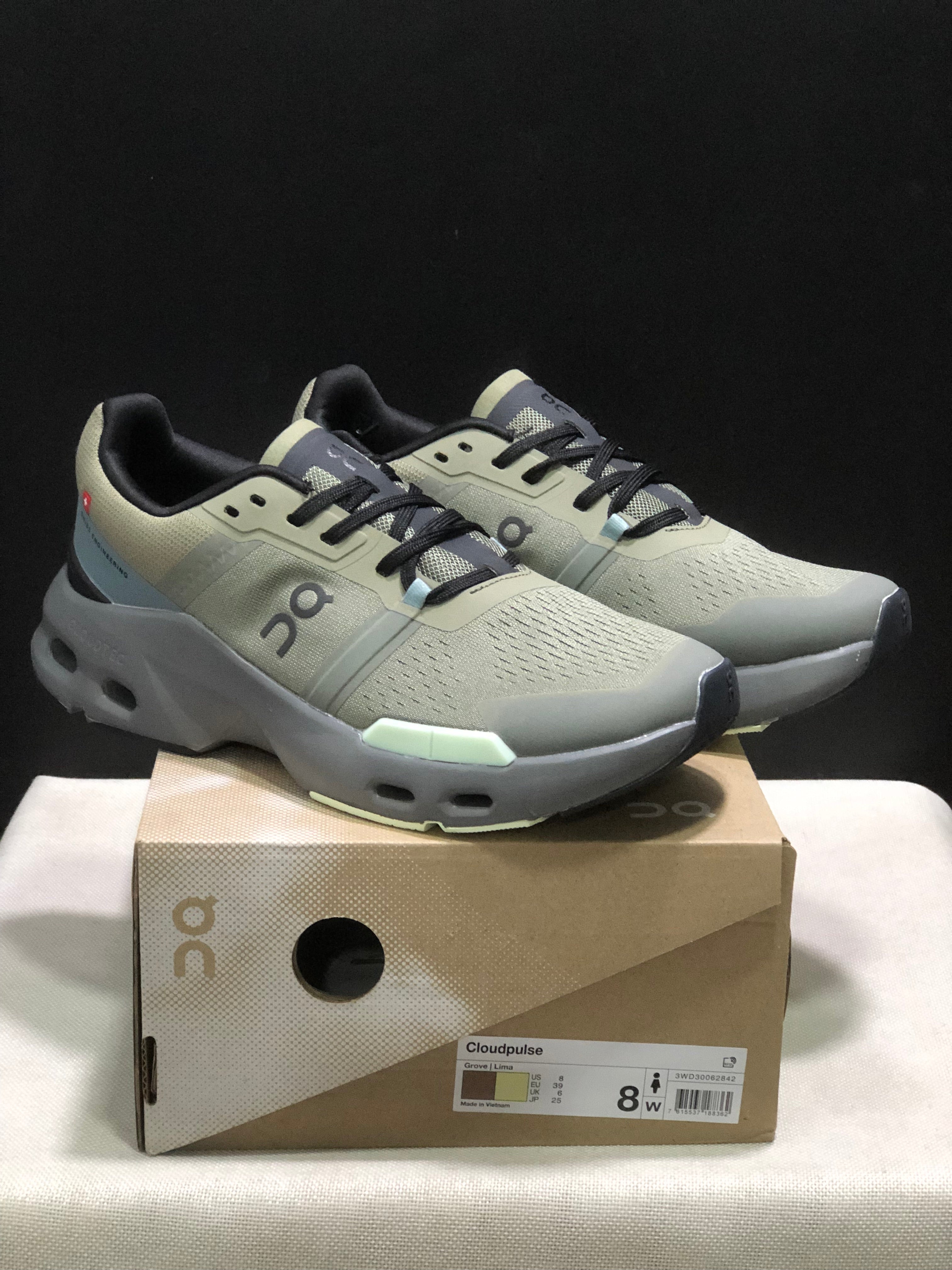 On Running Cloudpulse Comfortable Running Shoes Grove/Lime Green