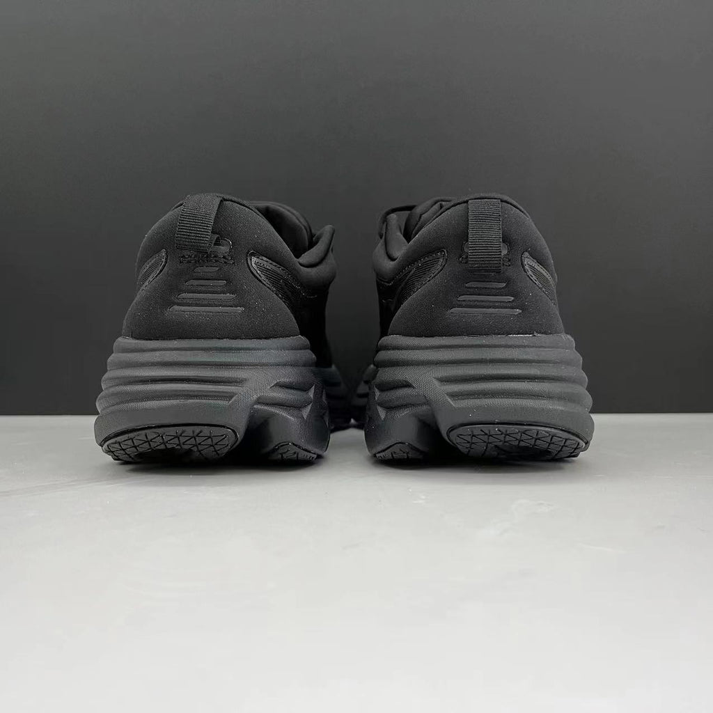Hoka One One Bondi 8 Black Breathable Low-top Running Shoes Sneakers