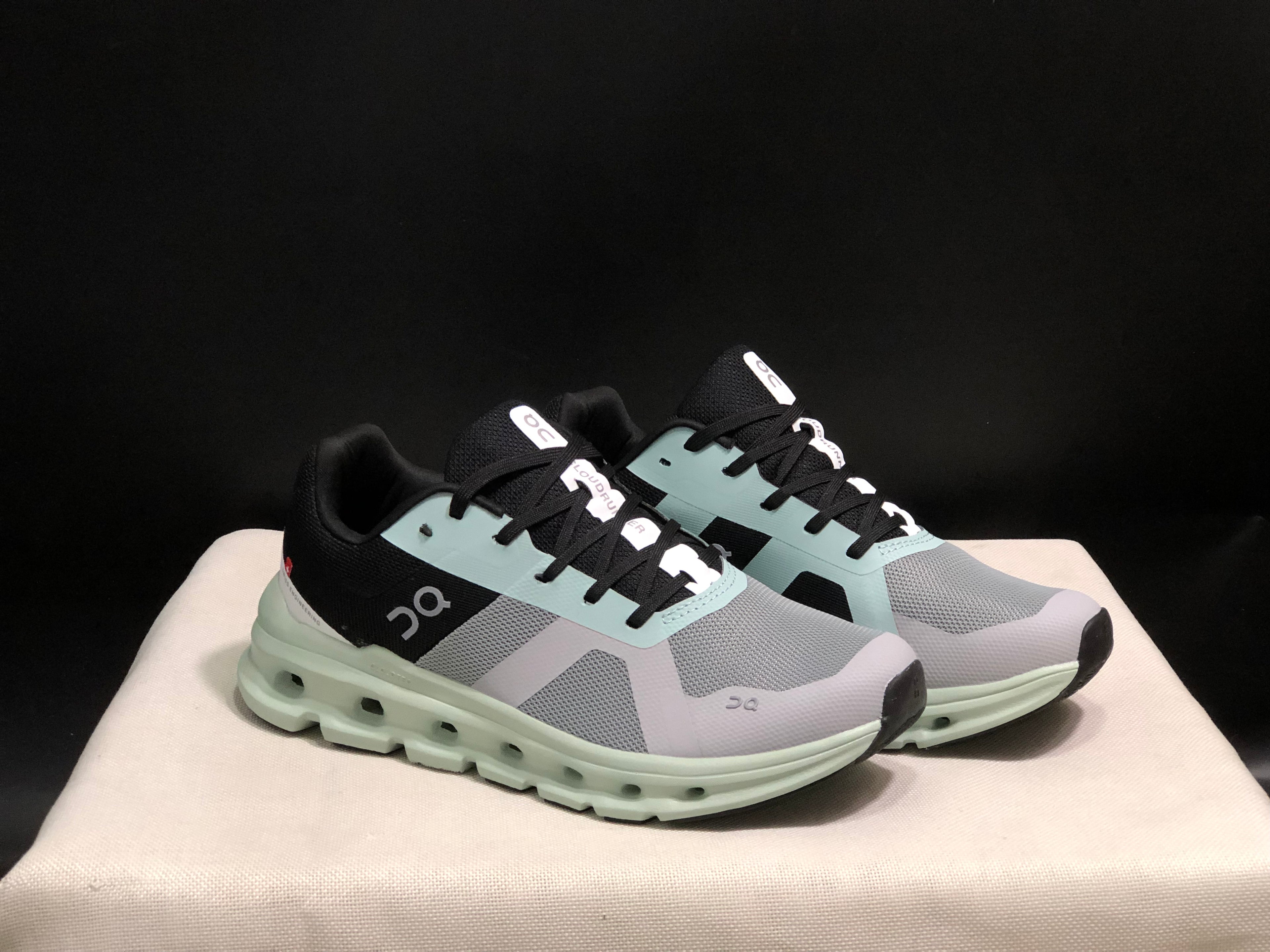 On Running Cloudrunner Anti-Slip Sports Running Shoes Alloy/Moss