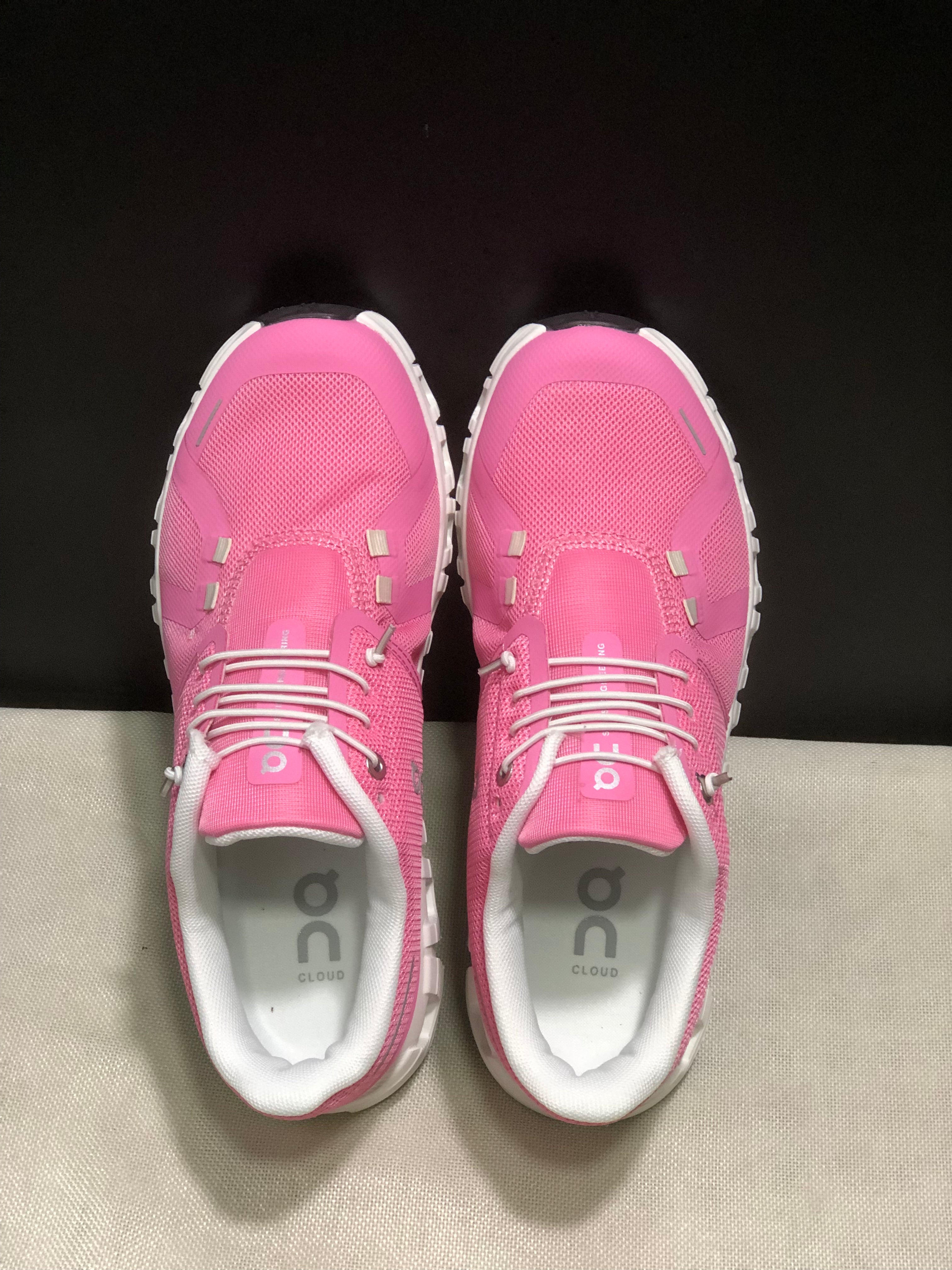 On Running Cloud 6 Casual Sneakers Rose Red/White