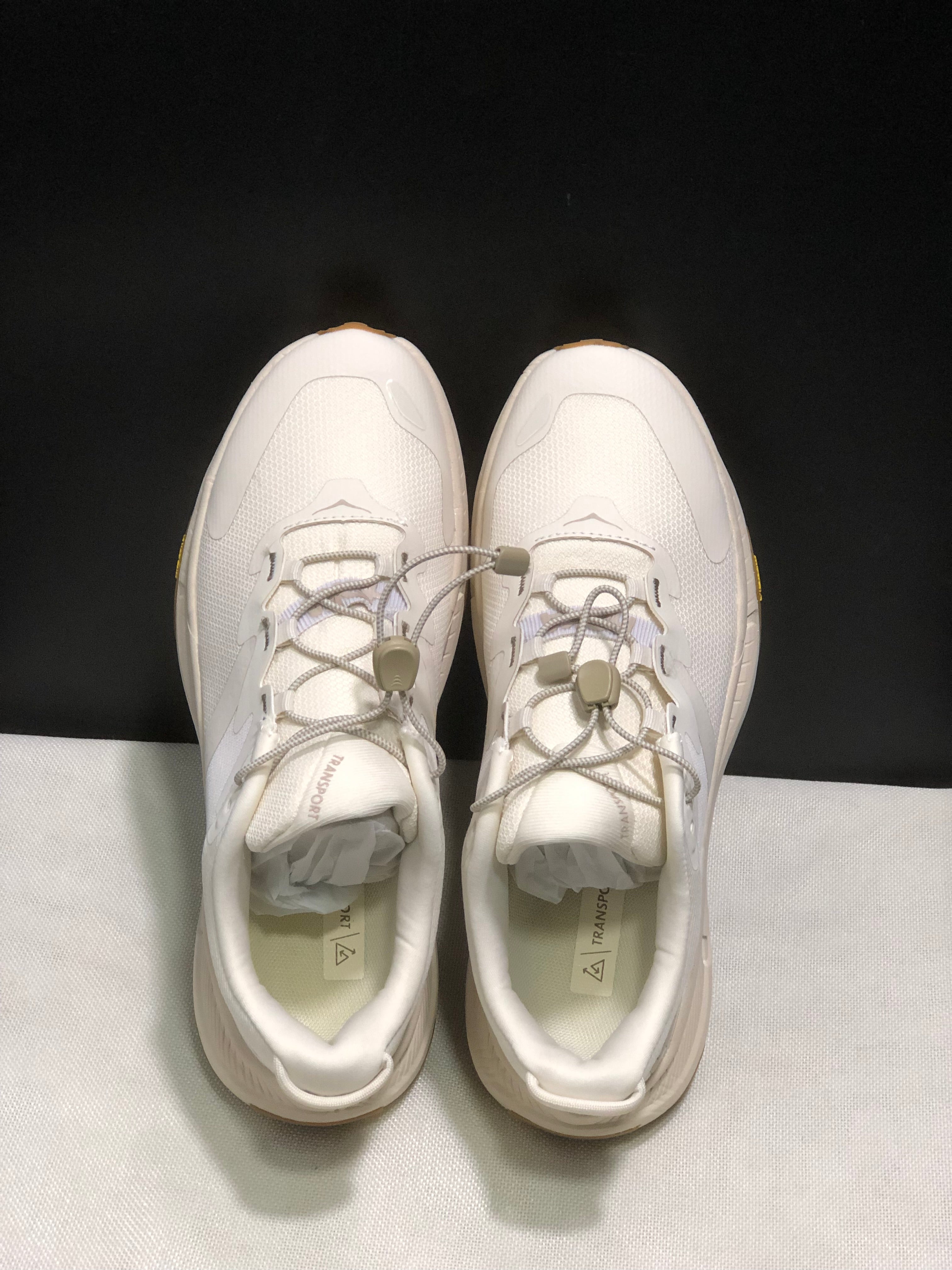 Hoka One One Transport Drawstring Low-top Running Shoes Sneakers Cream