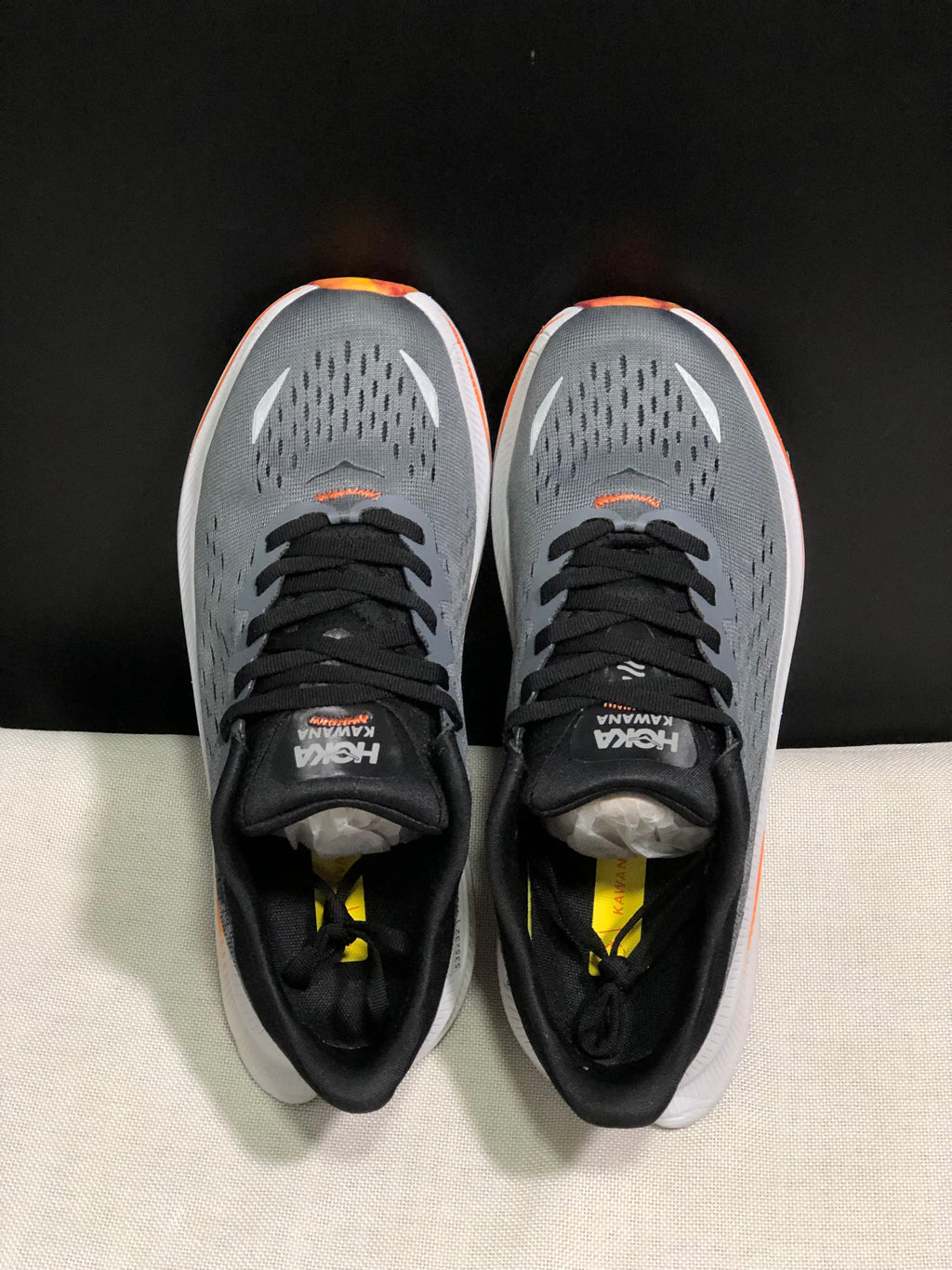 Hoka One One Kawana Cushioning Comfortable Gym Running Shoes Sneakers Gray