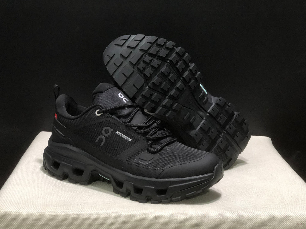 On Running Cloudrock Low WP Hiking Outdoor Shoes All Black