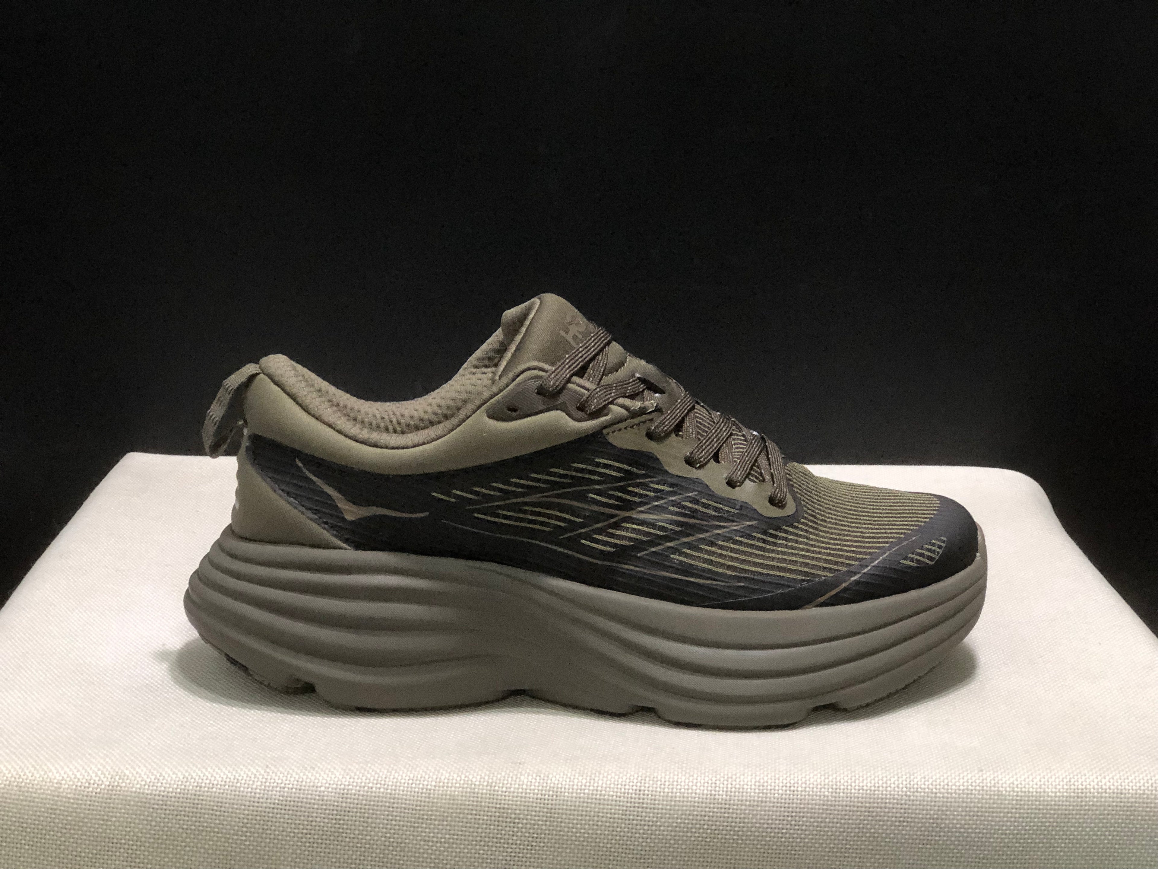 Hoka One One Bondi 8 Breathable Low-top Running Shoes Sneakers Brown