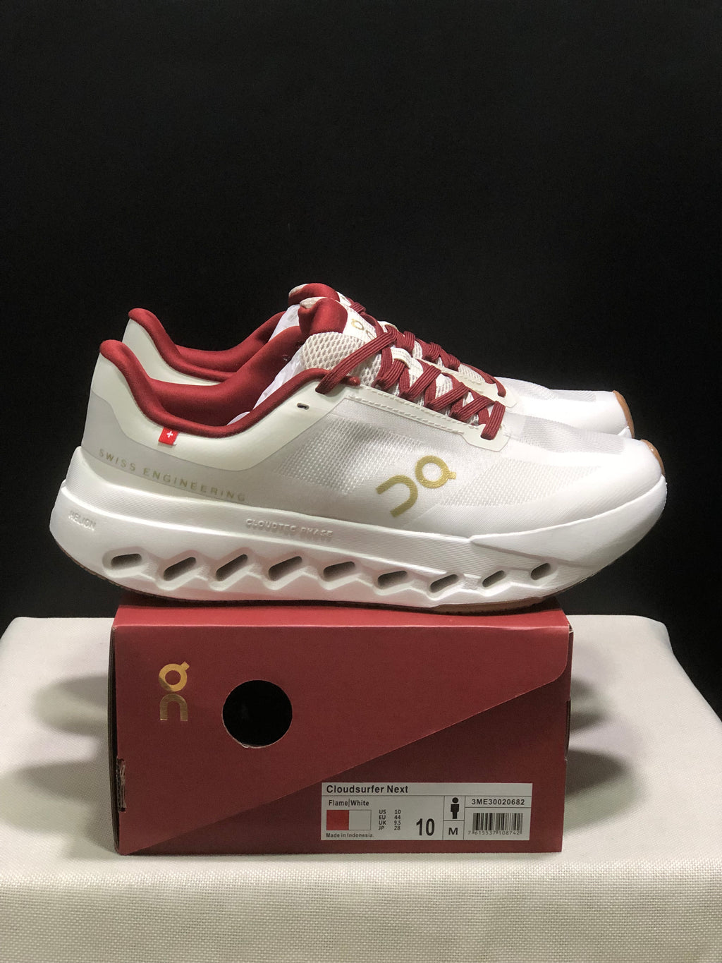 On Running Cloudsurfer Next Casual Running Shoes White/Flame