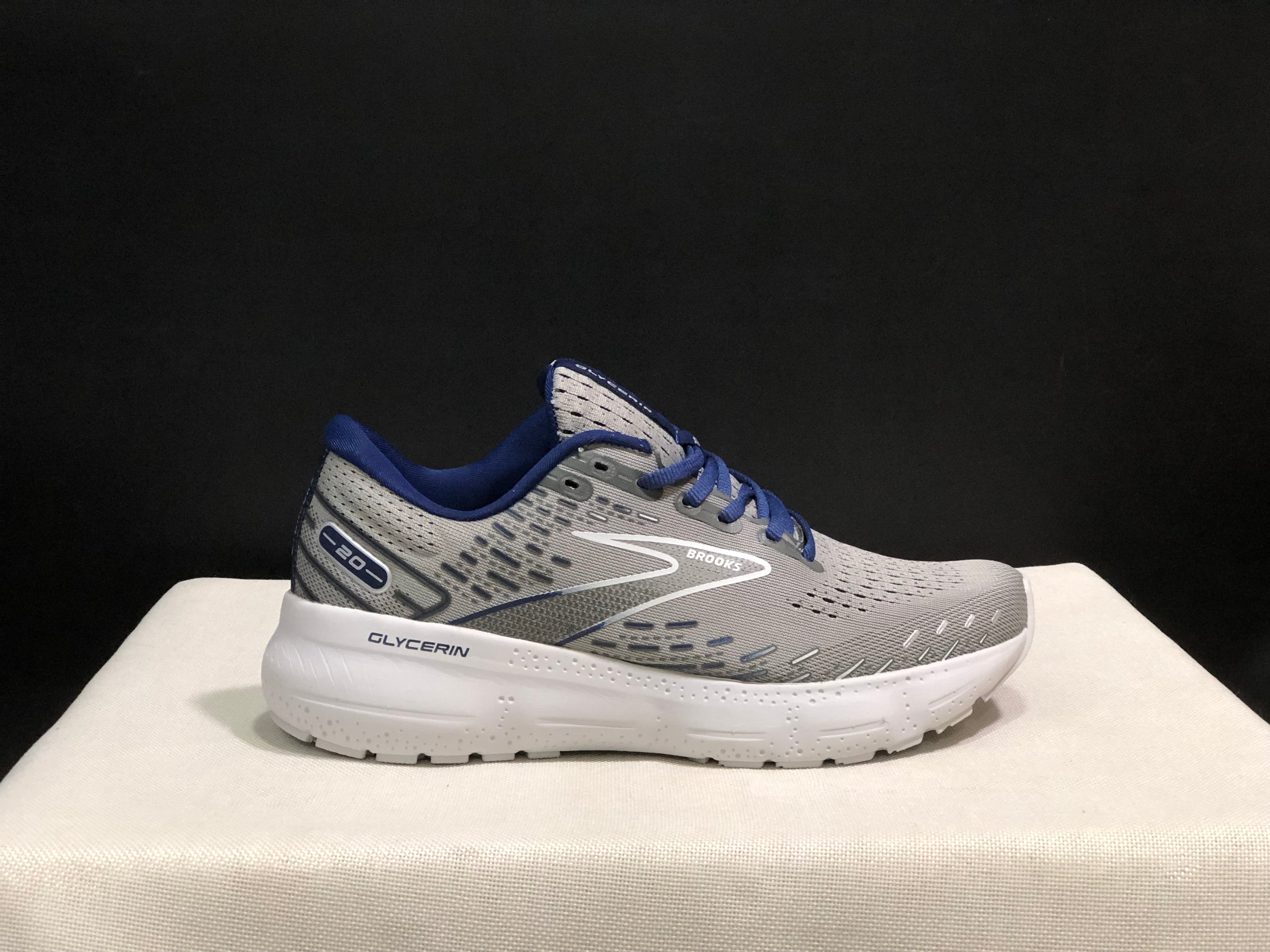 Brooks Glycerin GTS 20 Shock-absorbing Wear-resistant Running Shoes Grey