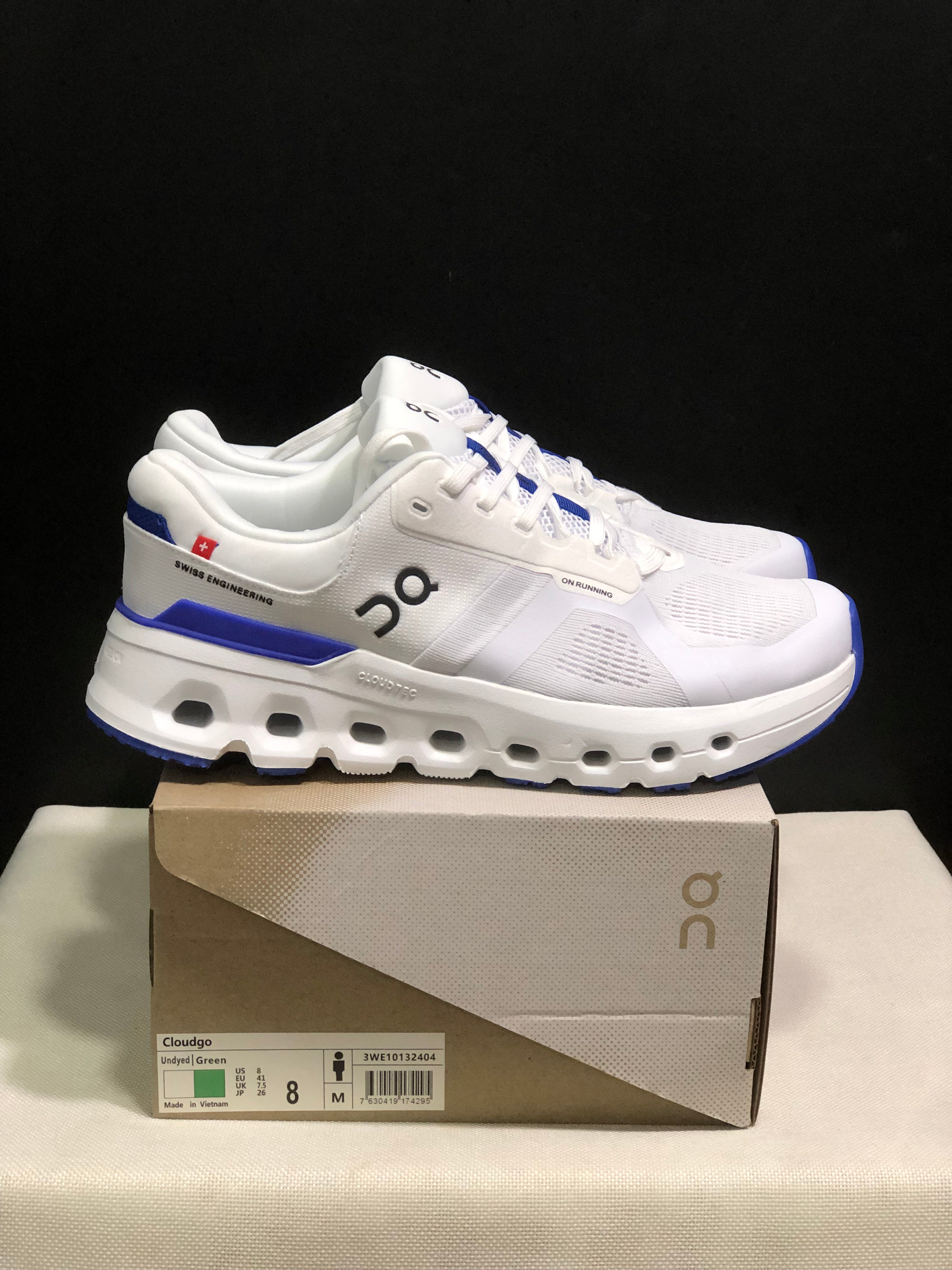 On Running Cloudrunner 2 Mesh Breathable Running Shoes White/Blue
