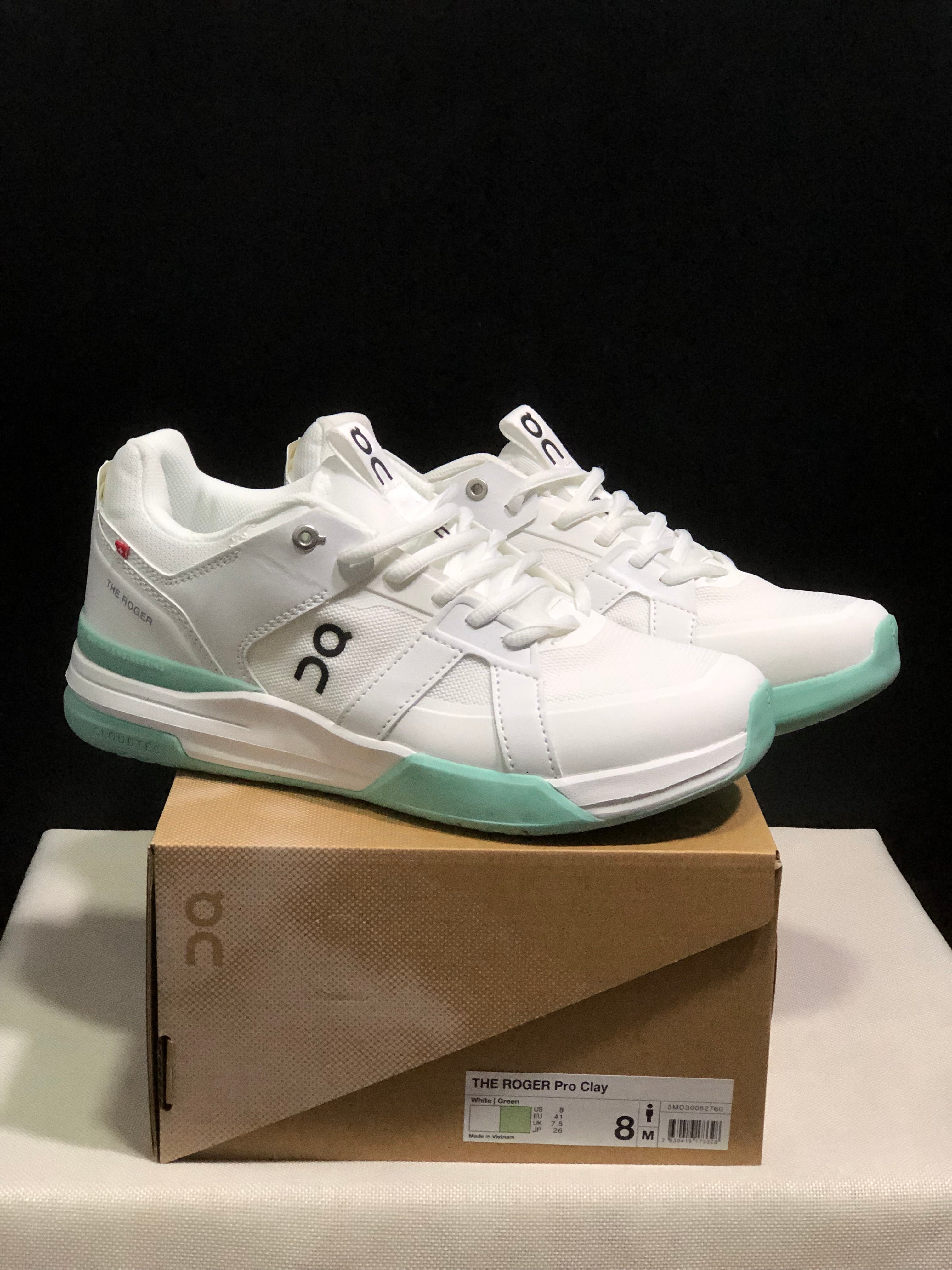 On Running The Roger Clubhouse Pro Anti-Slip Sports Shoes White/Light Green