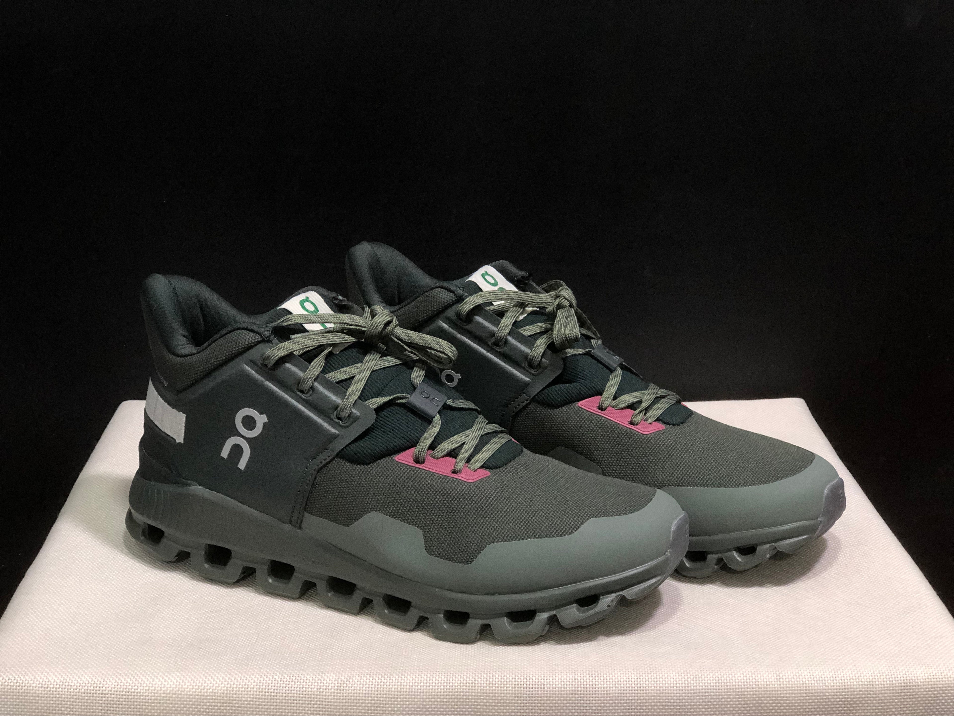 On Running Cloud Hi Edge Outdoor Training Running Shoes Dark Green